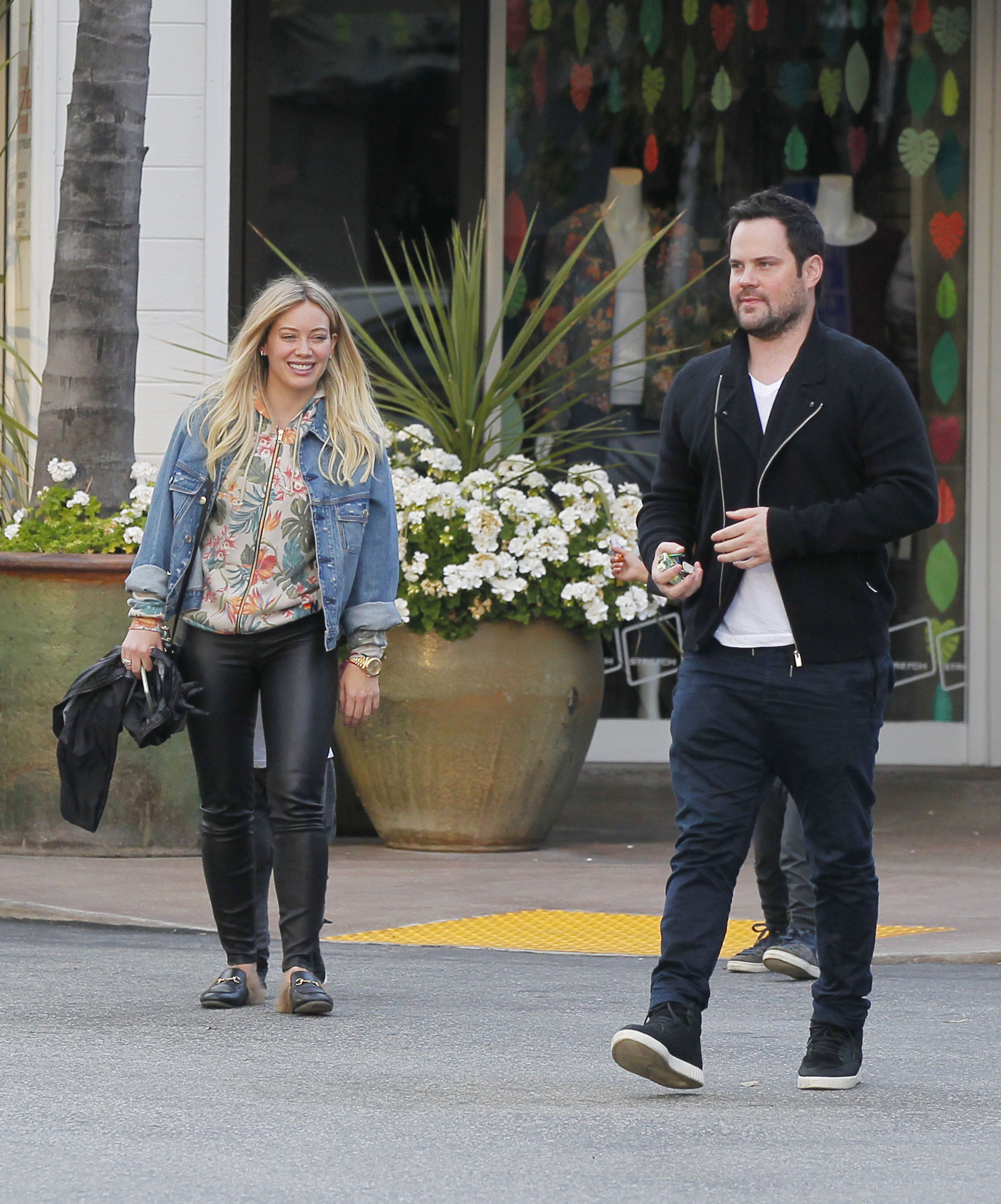 Hilary Duff leaving a Restaurant in Beverly Hills