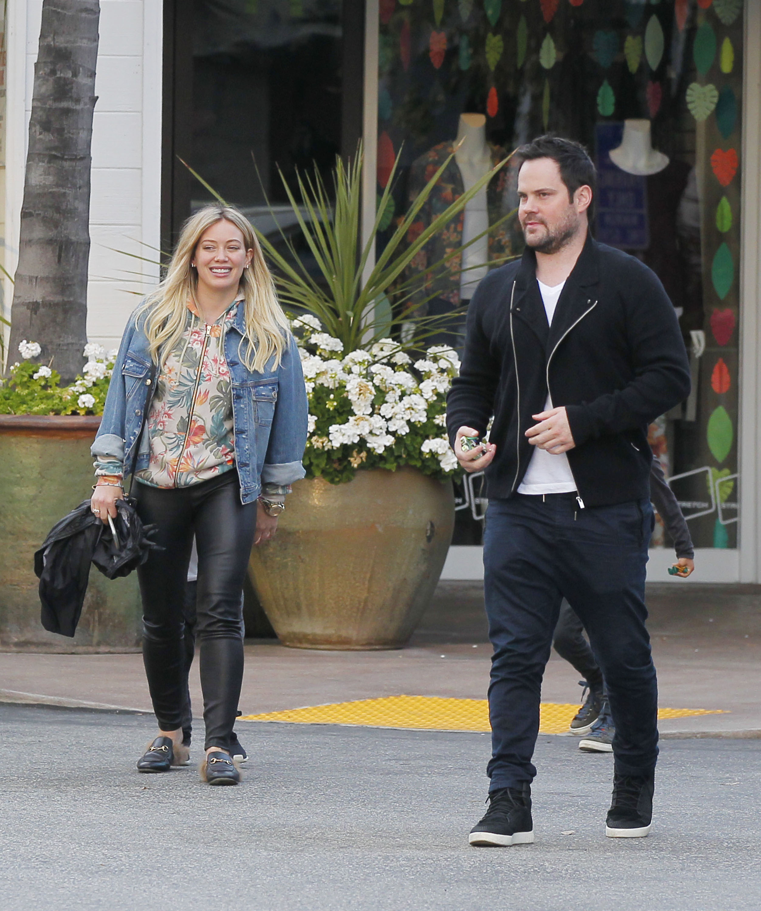 Hilary Duff leaving a Restaurant in Beverly Hills