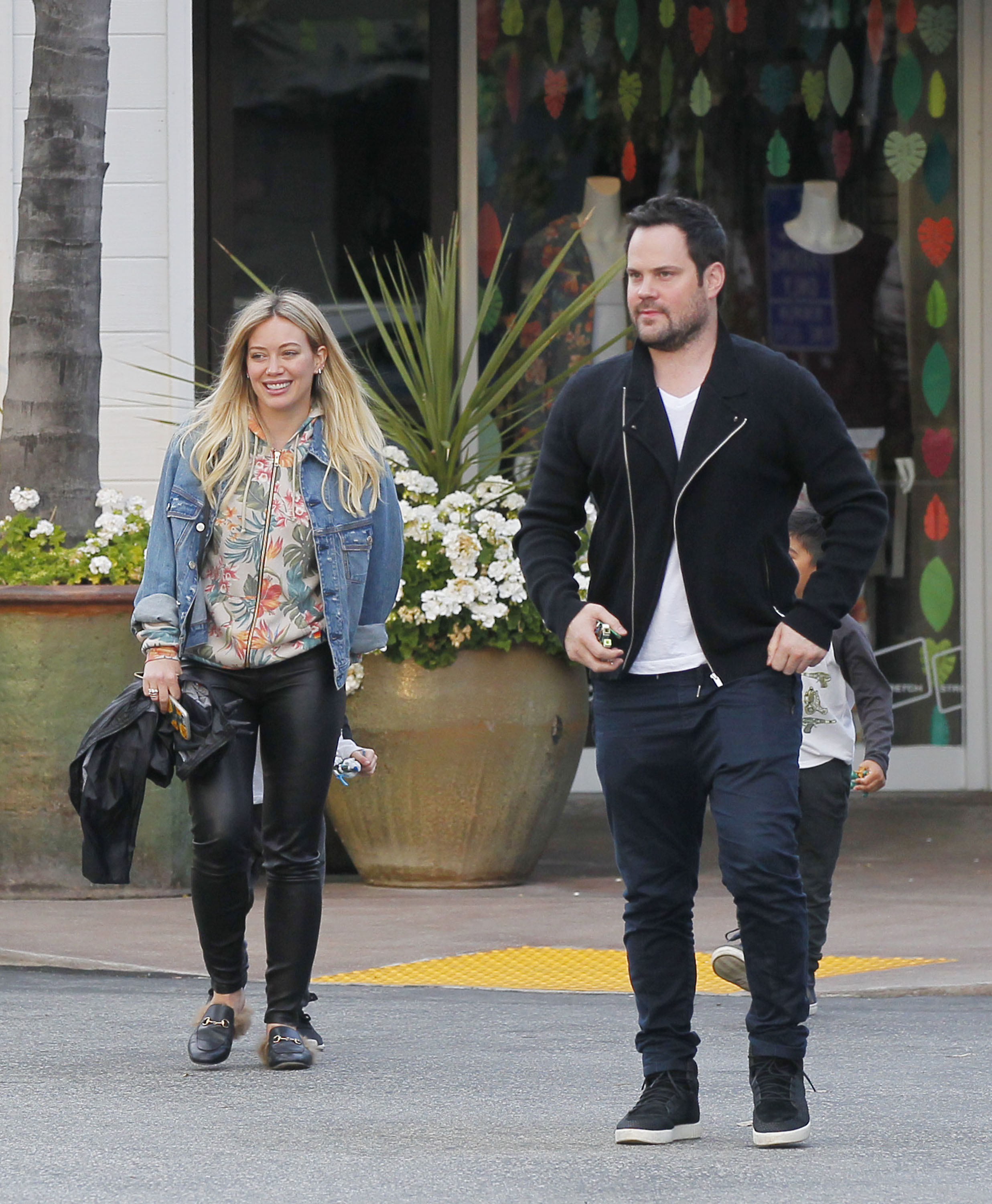 Hilary Duff leaving a Restaurant in Beverly Hills