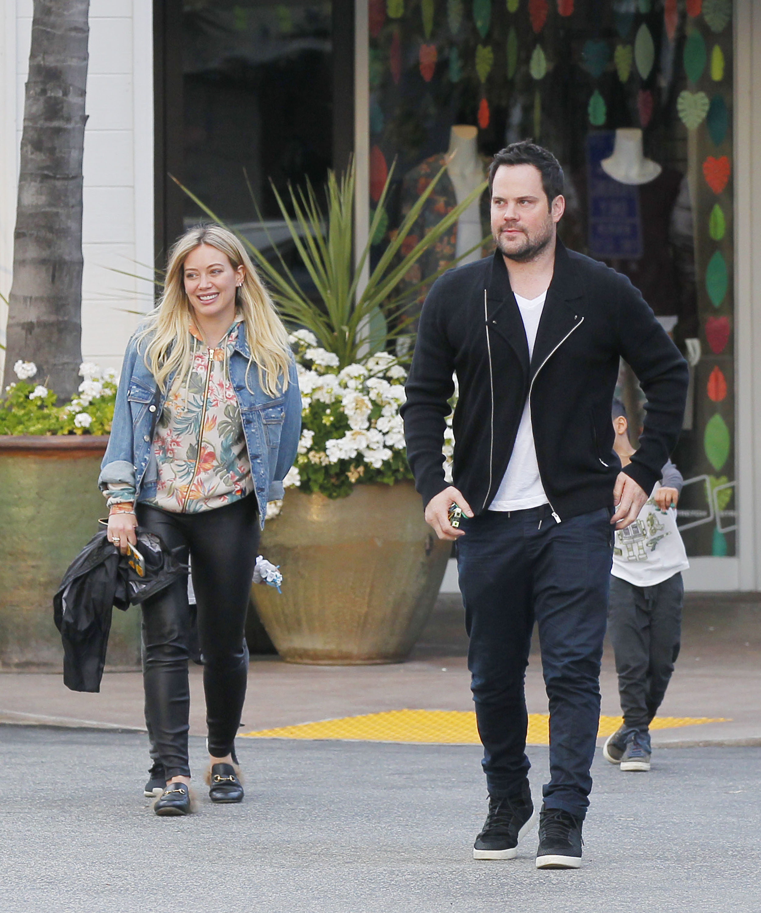 Hilary Duff leaving a Restaurant in Beverly Hills