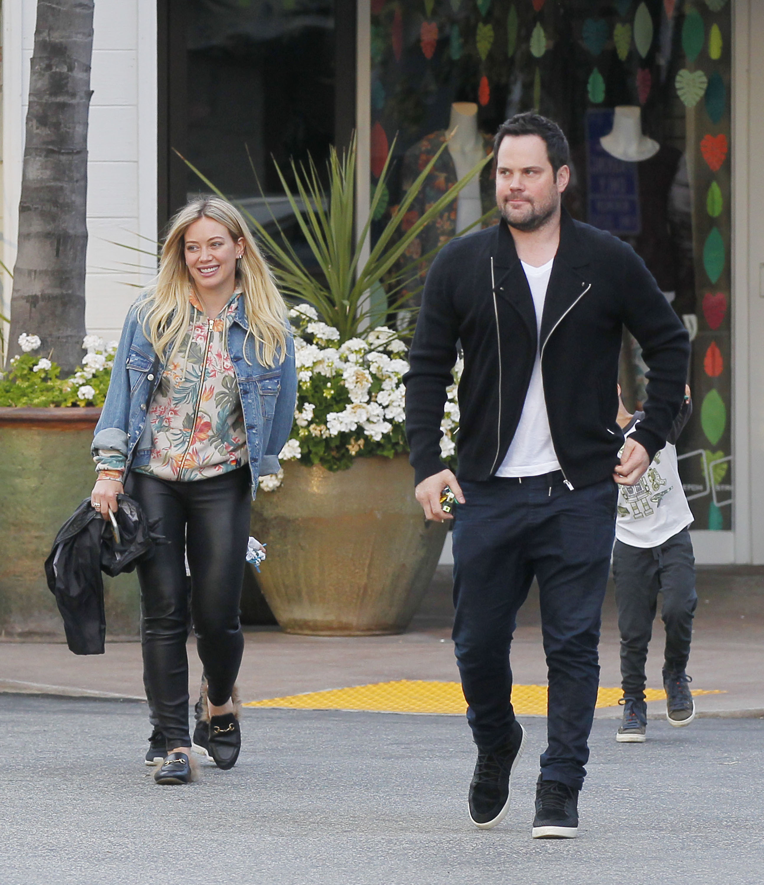 Hilary Duff leaving a Restaurant in Beverly Hills