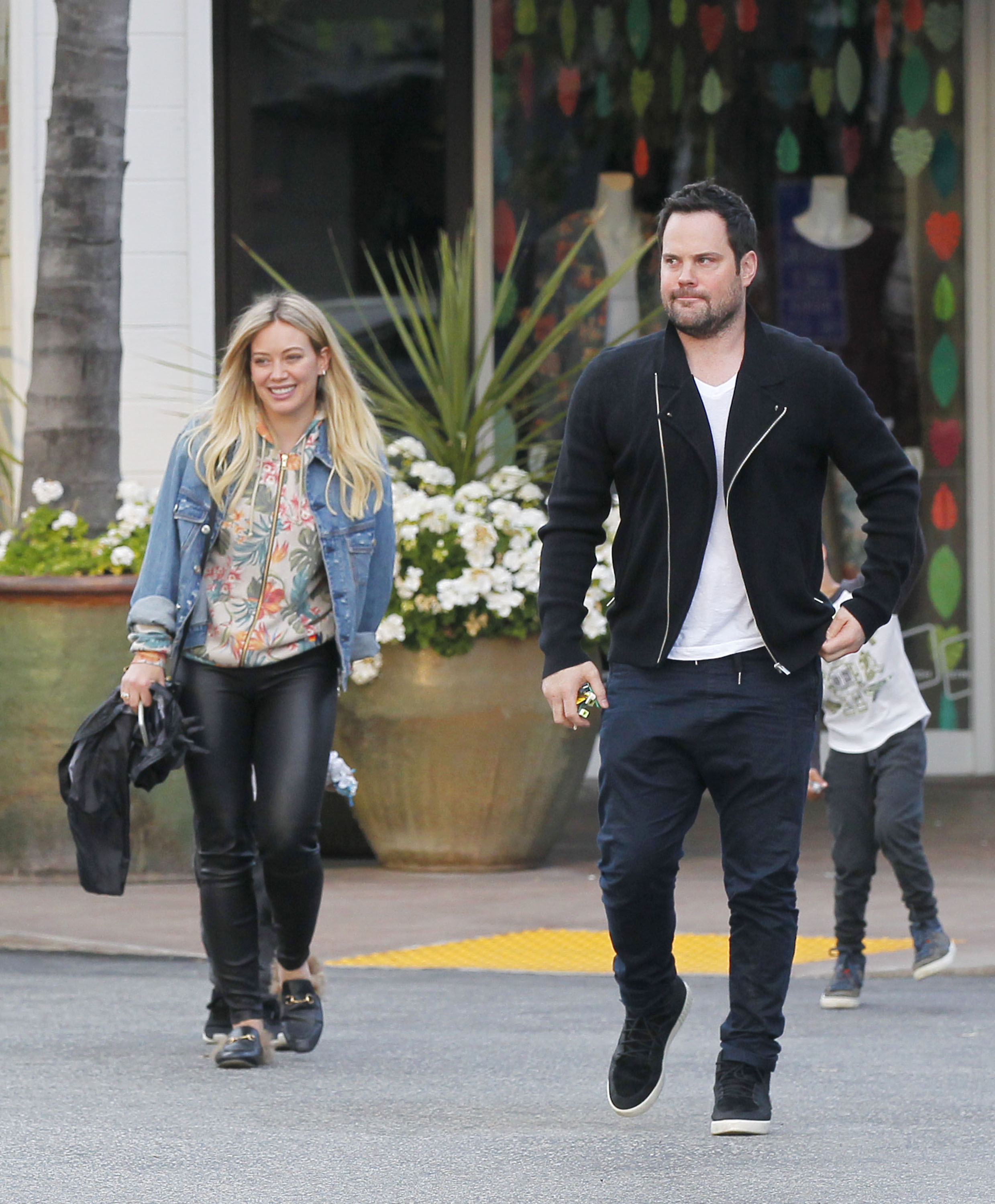 Hilary Duff leaving a Restaurant in Beverly Hills