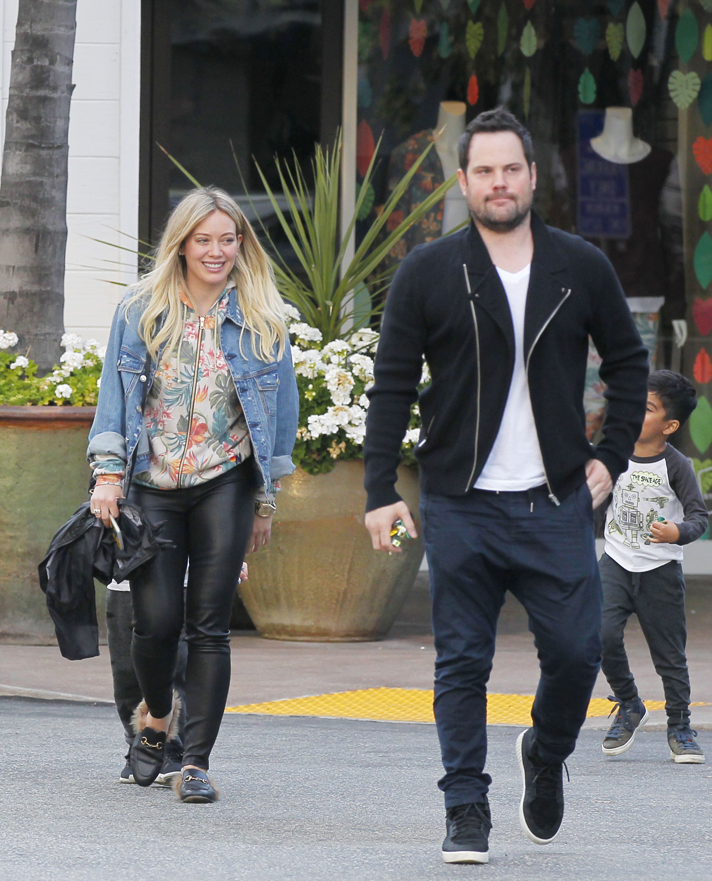 Hilary Duff leaving a Restaurant in Beverly Hills