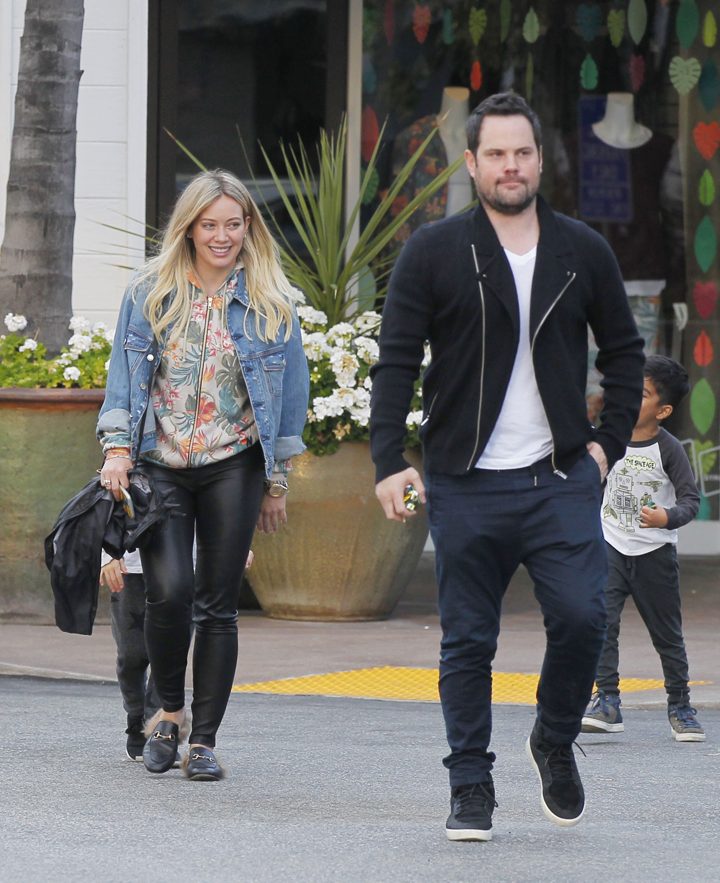 Hilary Duff leaving a Restaurant in Beverly Hills