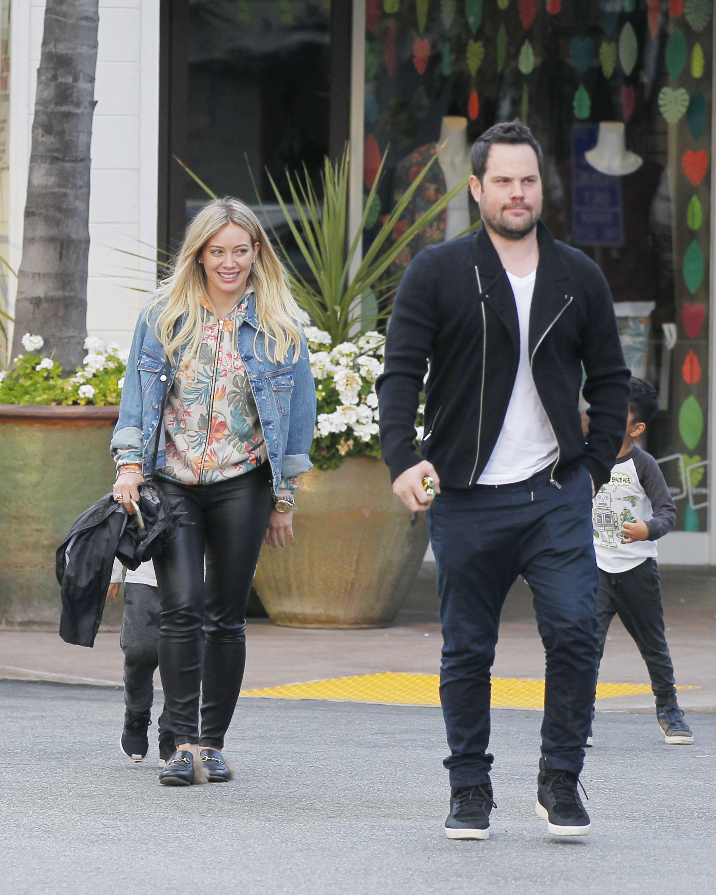 Hilary Duff leaving a Restaurant in Beverly Hills