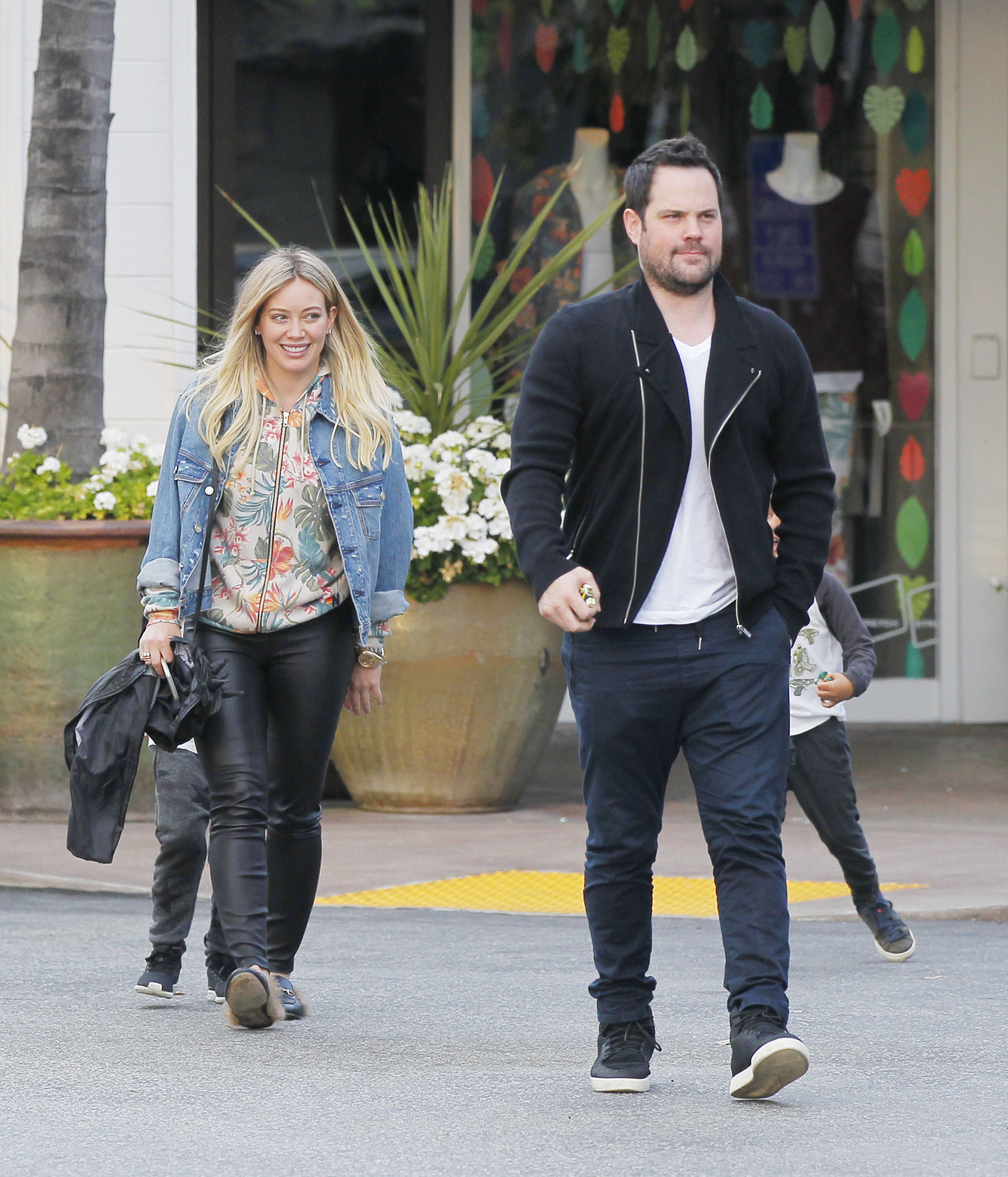 Hilary Duff leaving a Restaurant in Beverly Hills