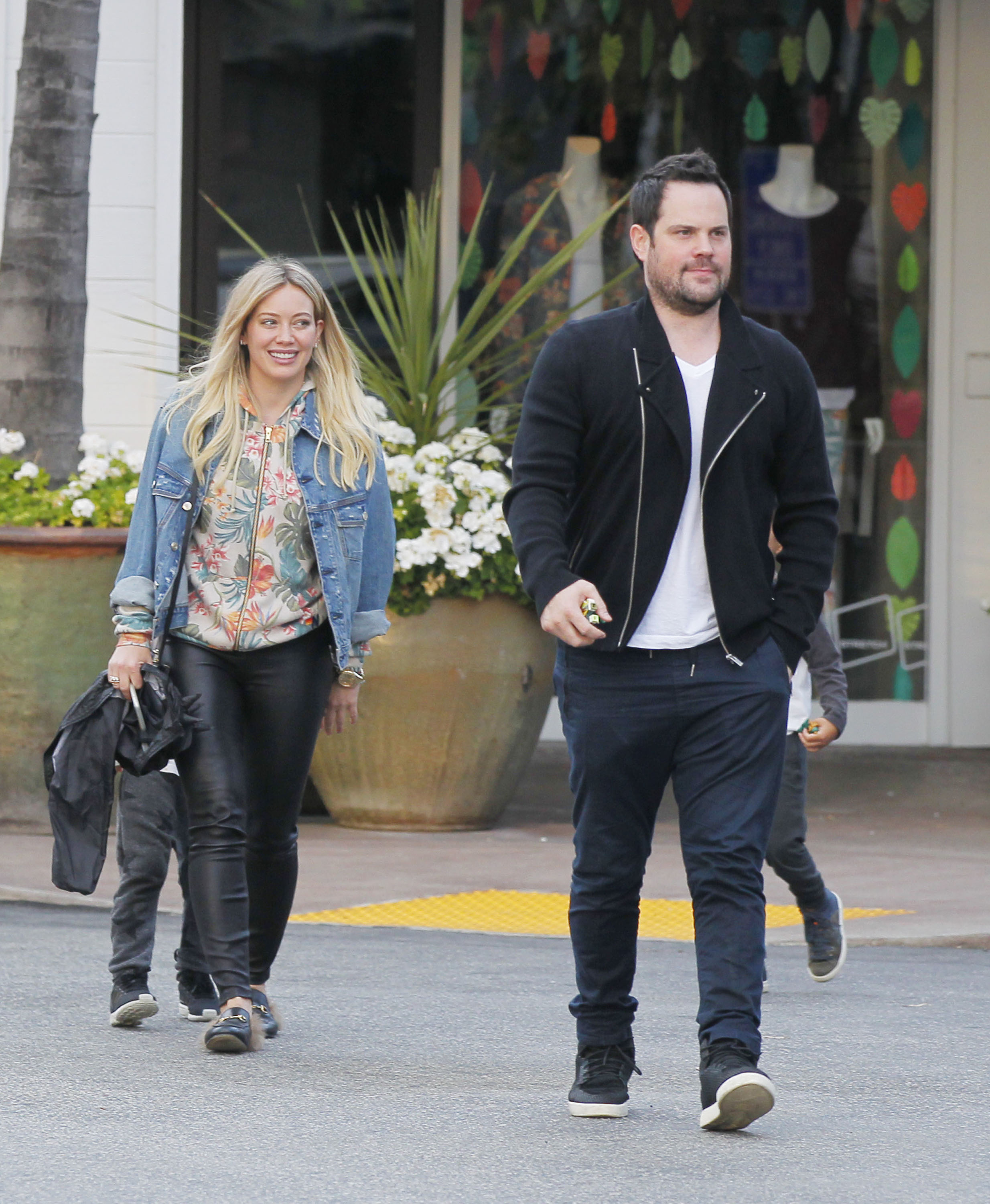 Hilary Duff leaving a Restaurant in Beverly Hills