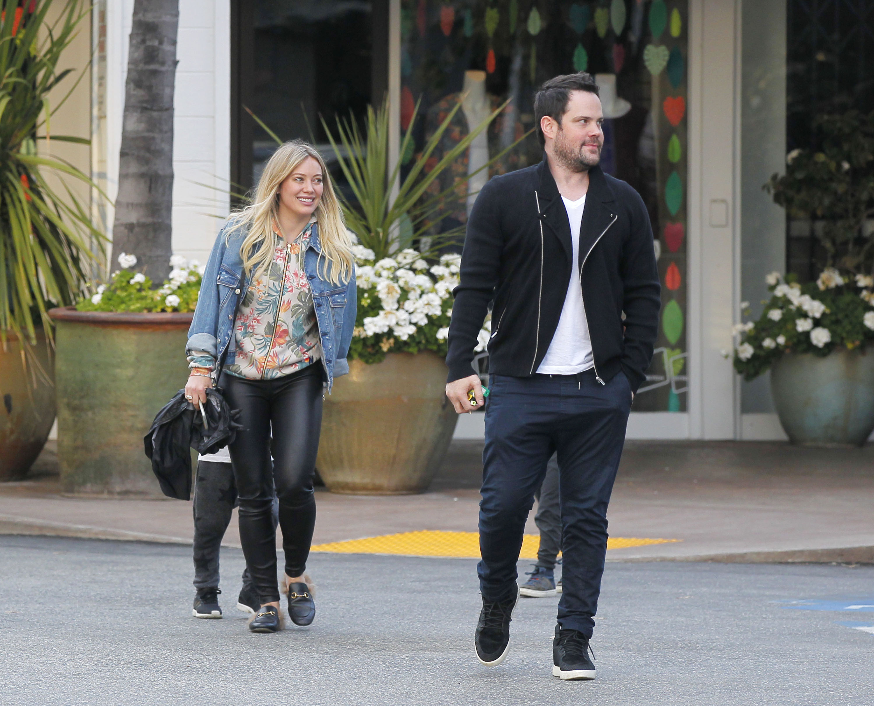 Hilary Duff leaving a Restaurant in Beverly Hills