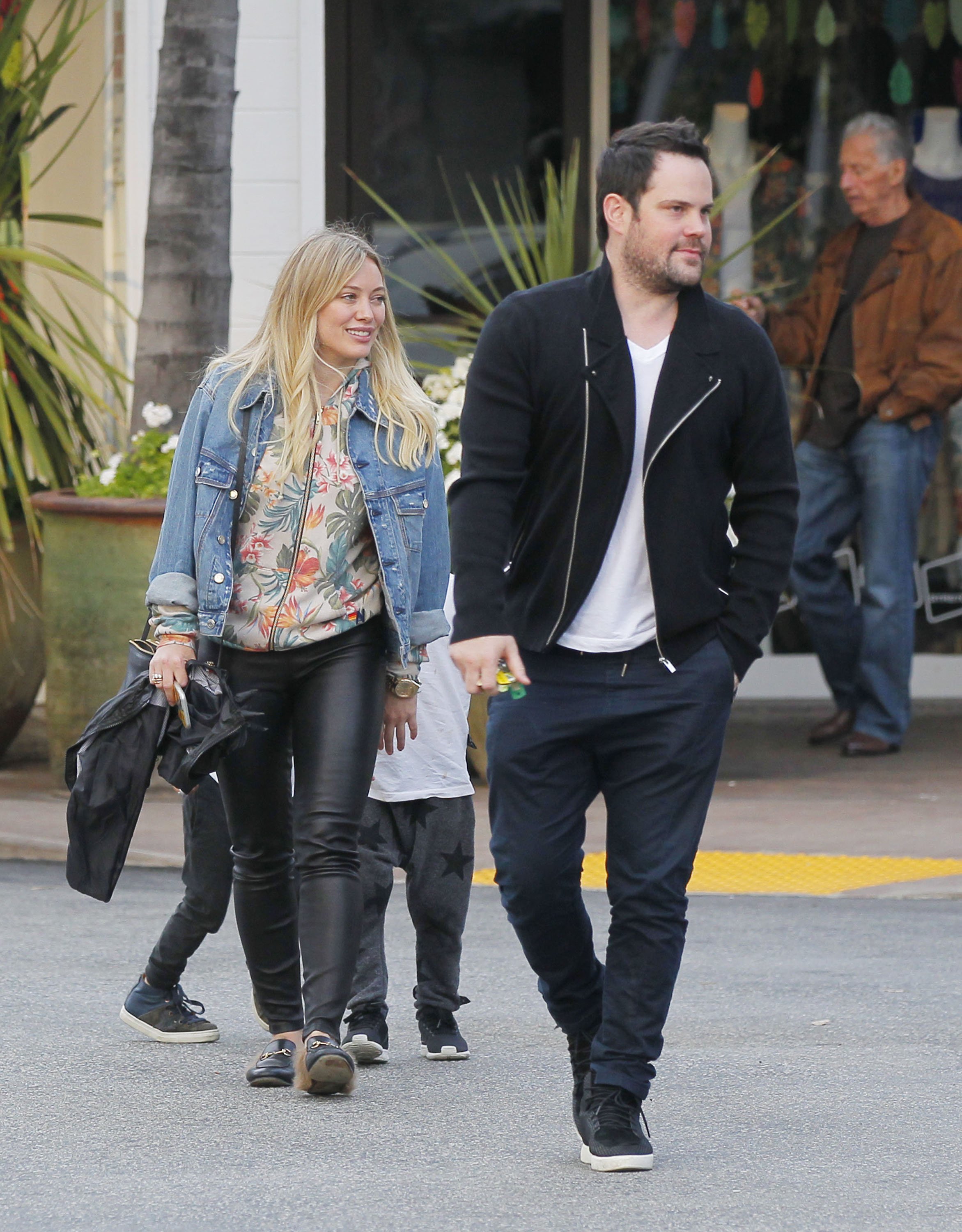 Hilary Duff leaving a Restaurant in Beverly Hills