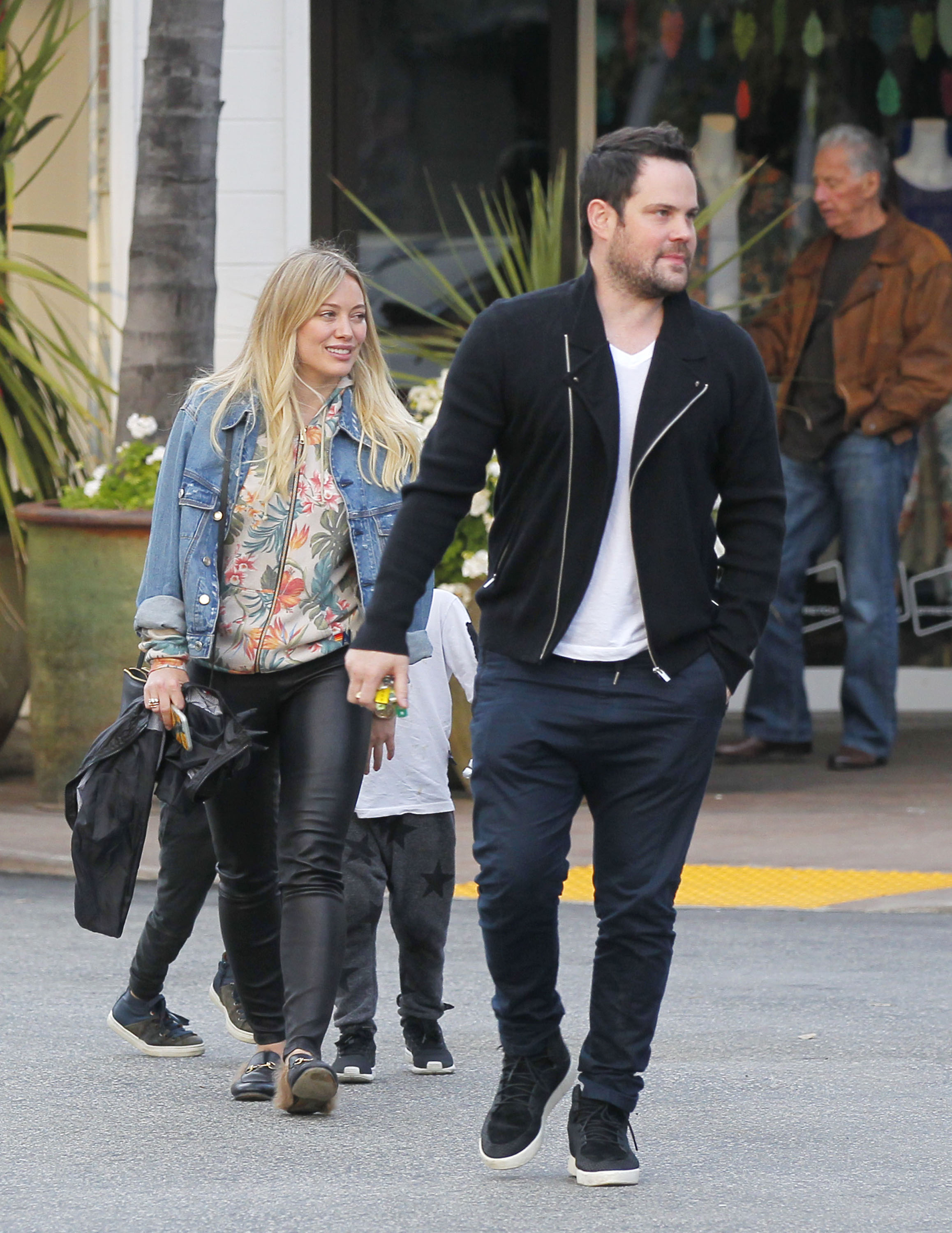 Hilary Duff leaving a Restaurant in Beverly Hills