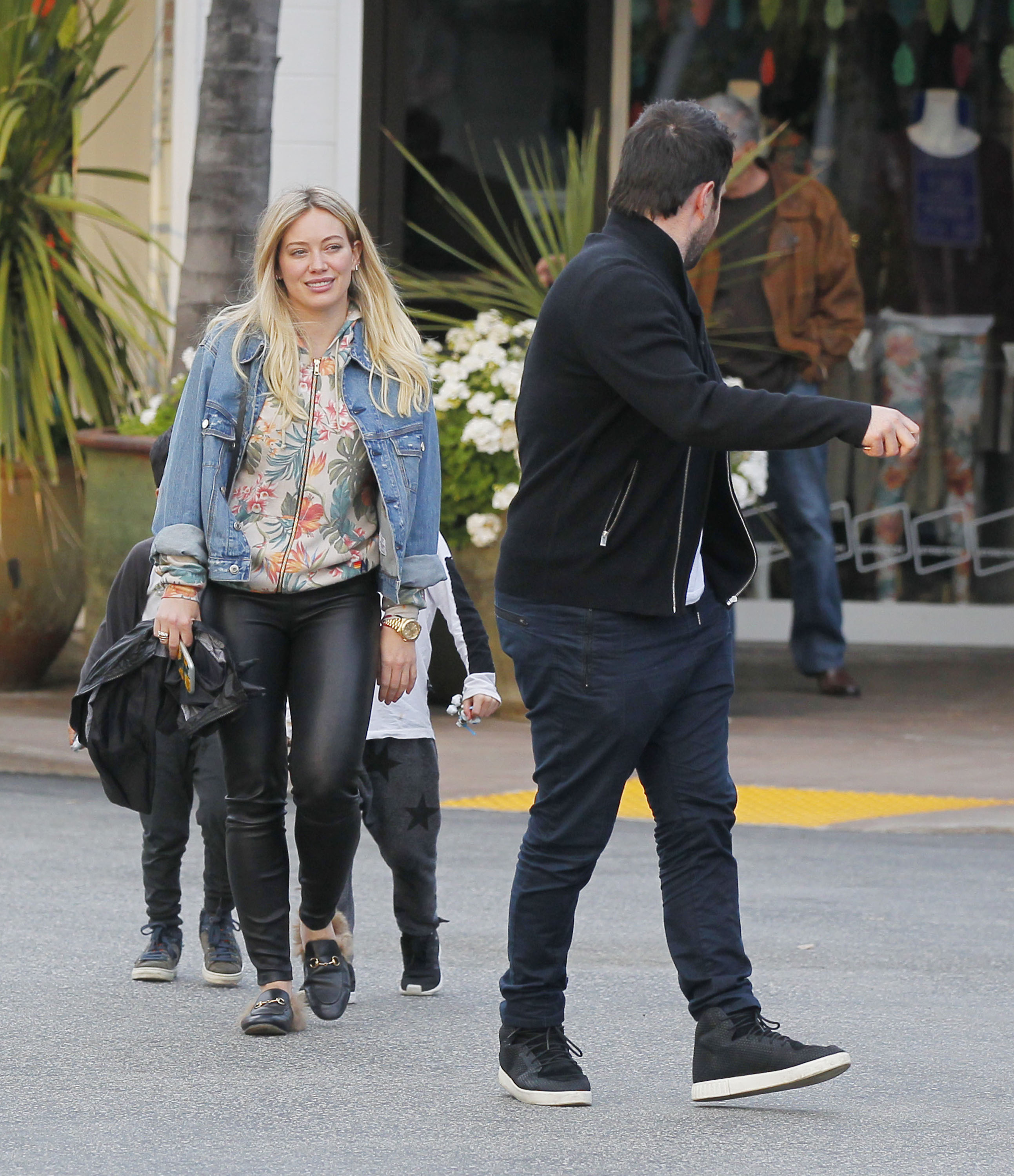 Hilary Duff leaving a Restaurant in Beverly Hills