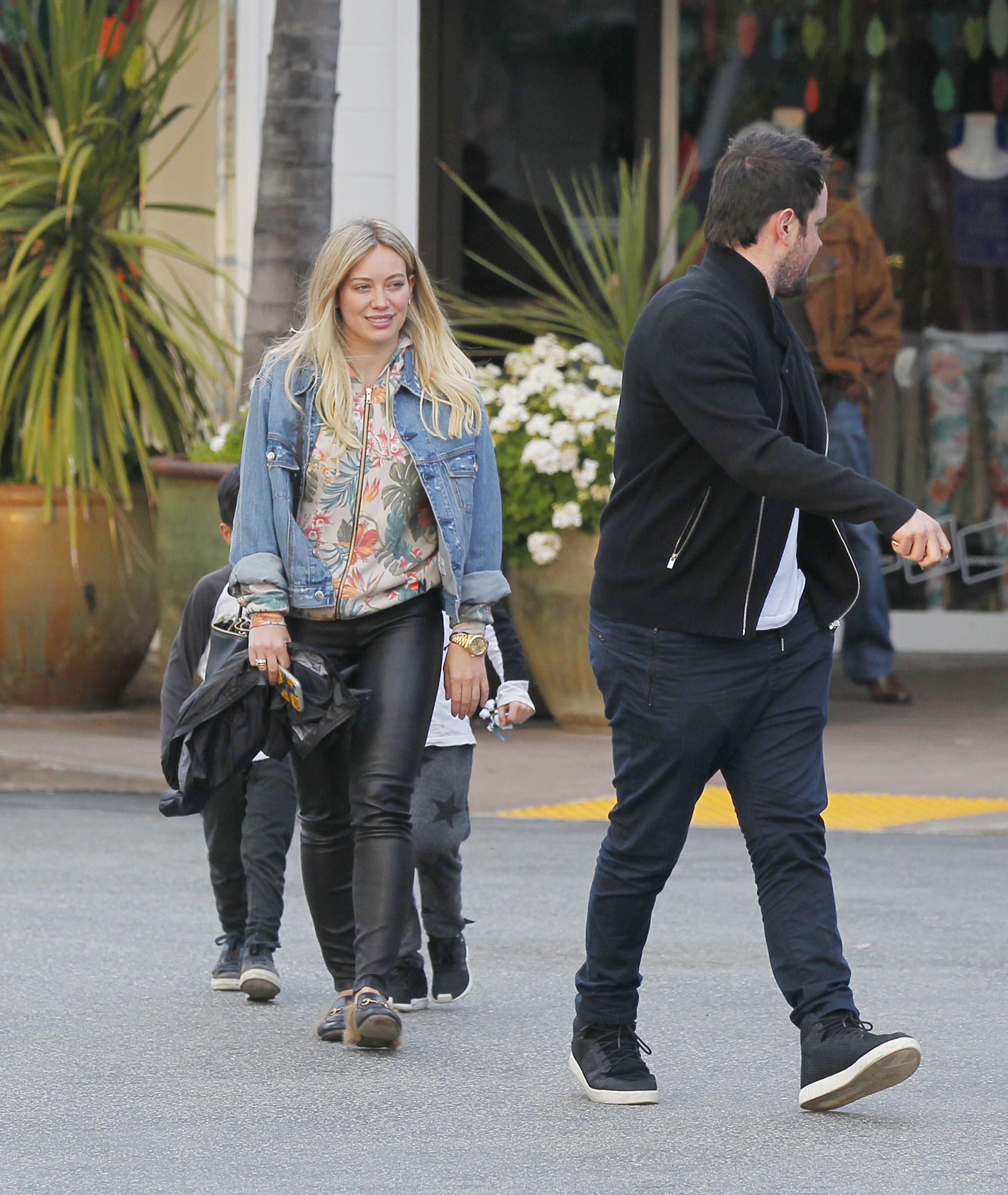 Hilary Duff leaving a Restaurant in Beverly Hills