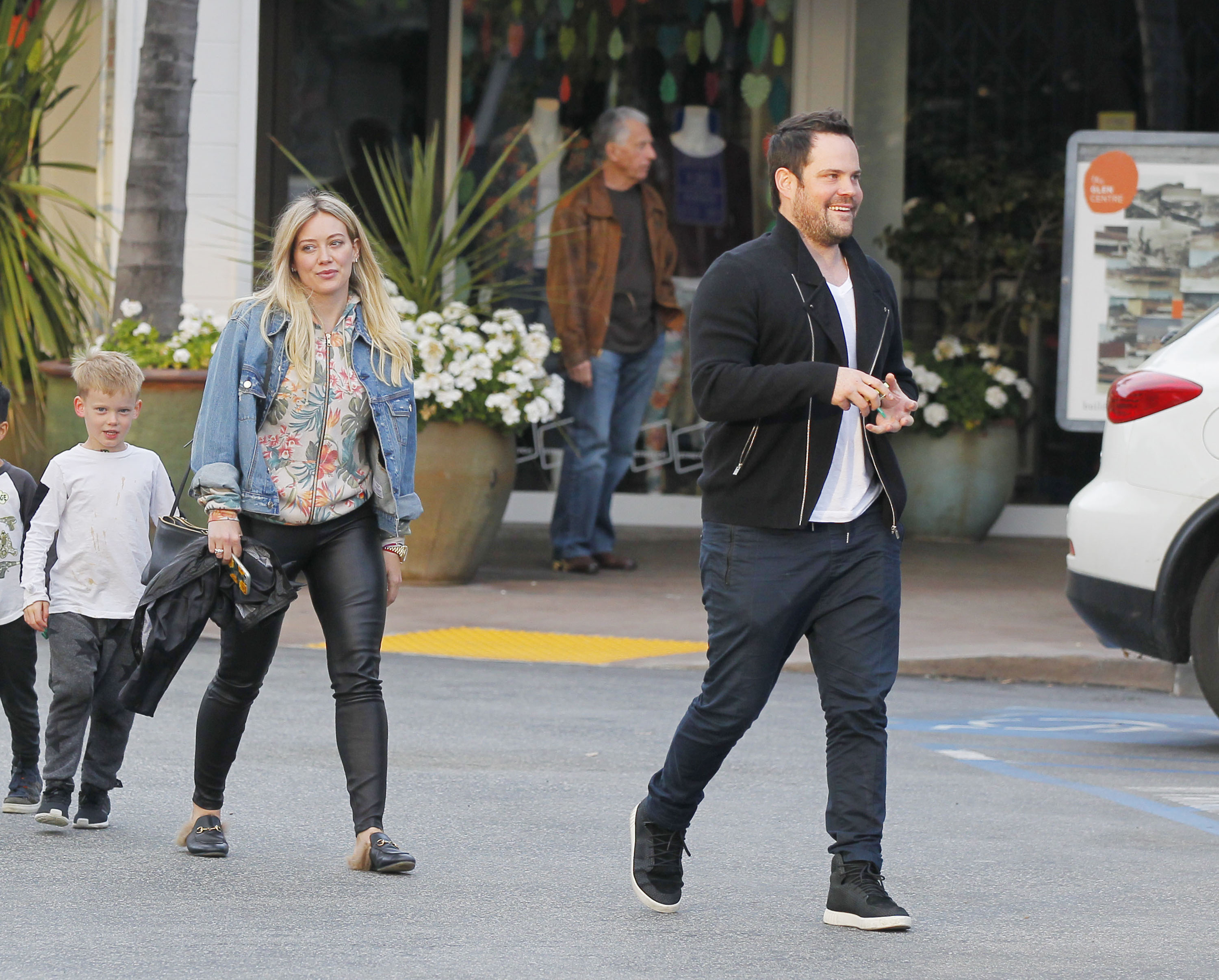 Hilary Duff leaving a Restaurant in Beverly Hills