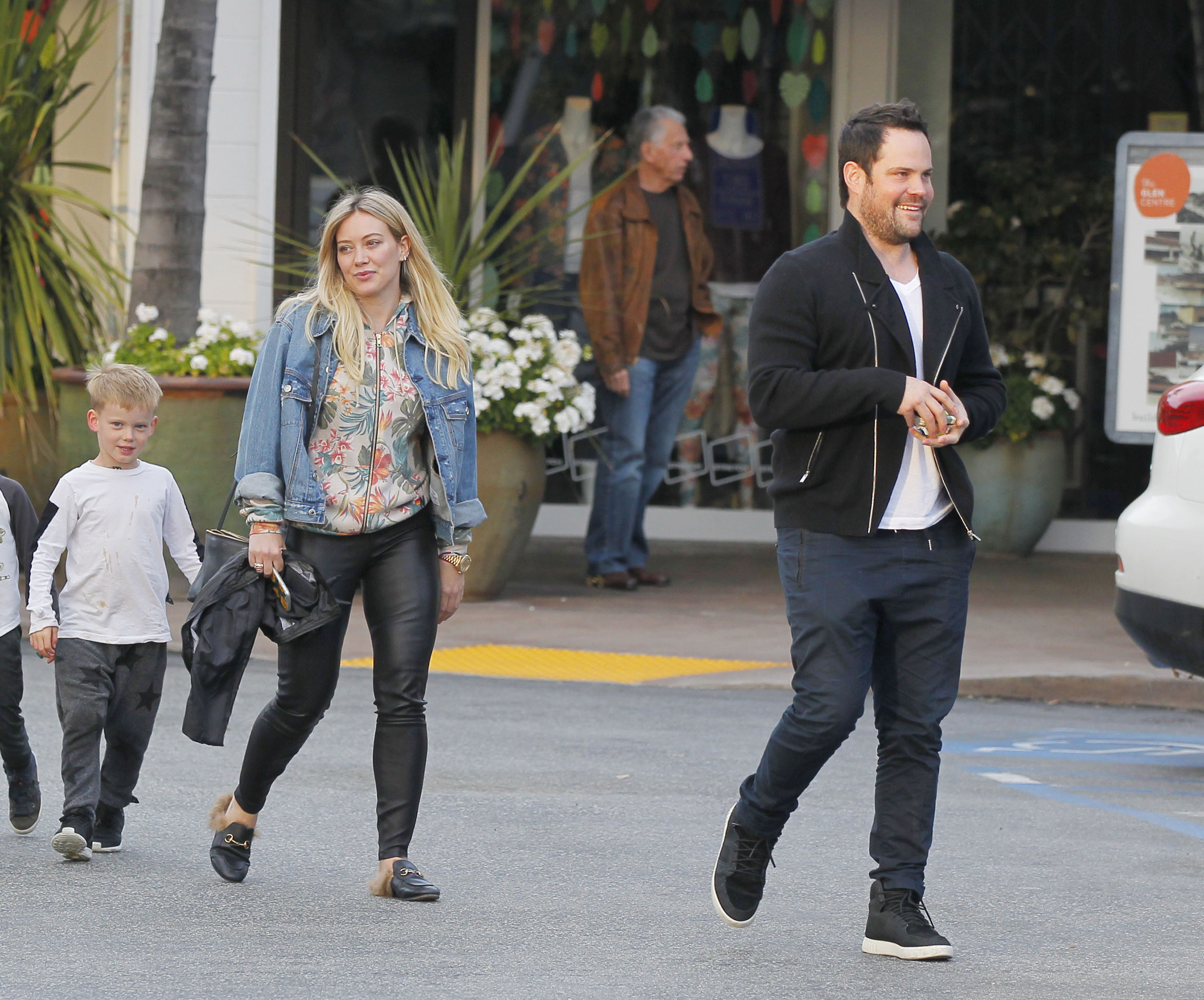 Hilary Duff leaving a Restaurant in Beverly Hills