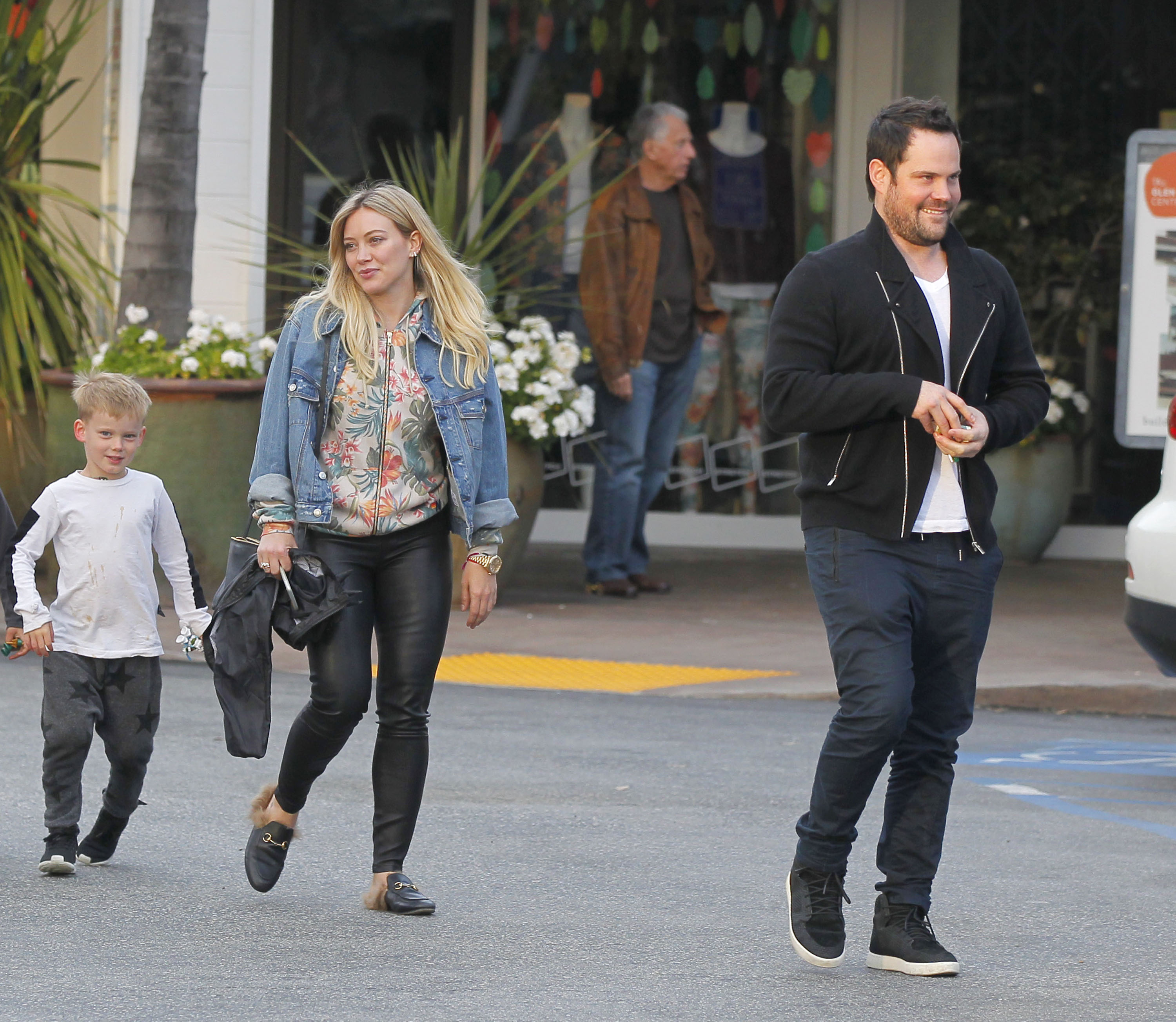 Hilary Duff leaving a Restaurant in Beverly Hills