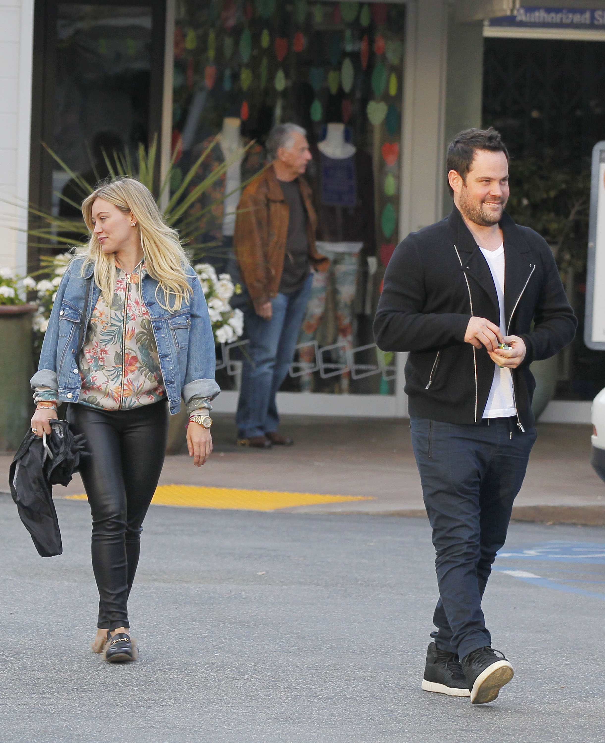 Hilary Duff leaving a Restaurant in Beverly Hills