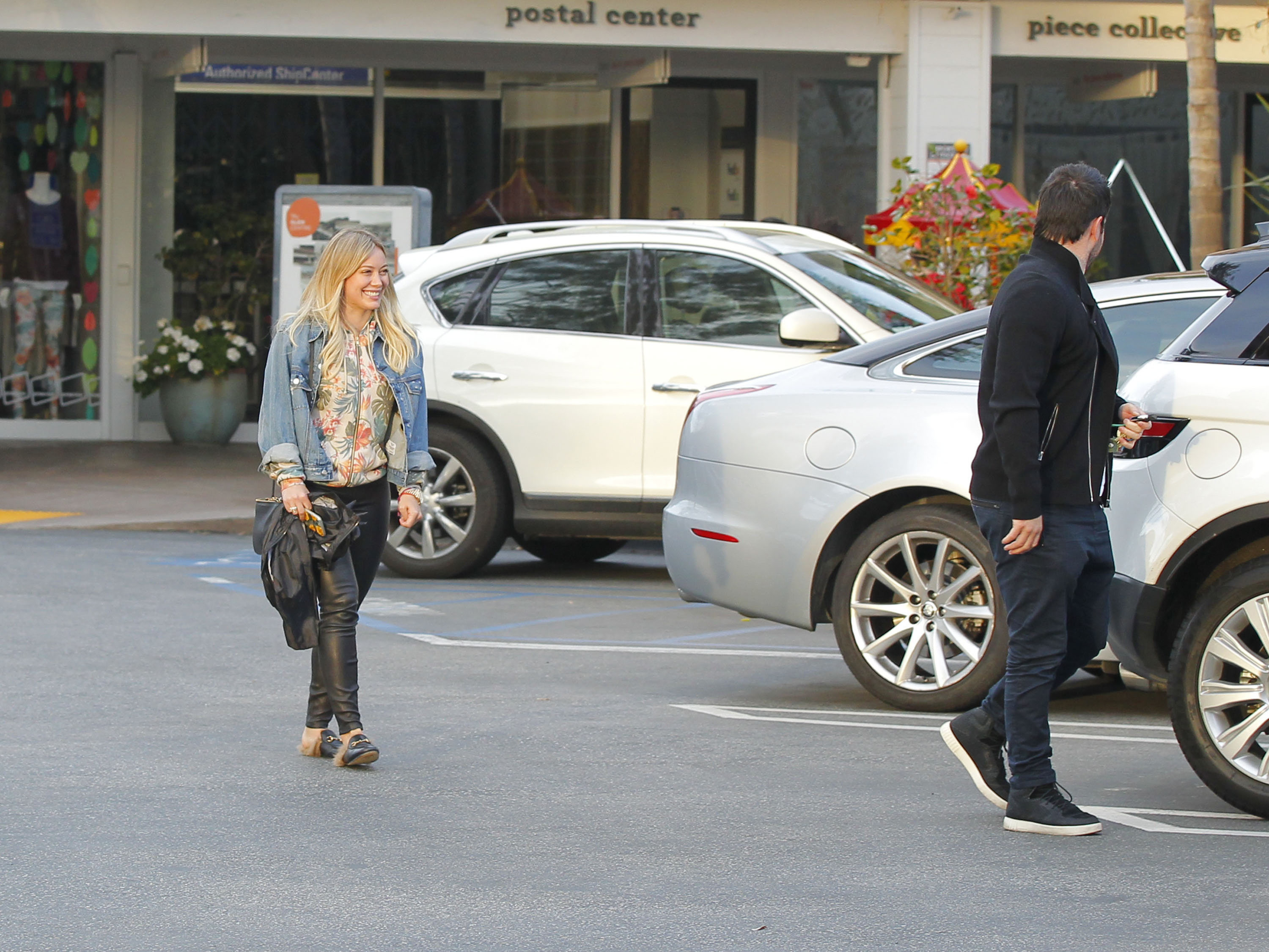 Hilary Duff leaving a Restaurant in Beverly Hills