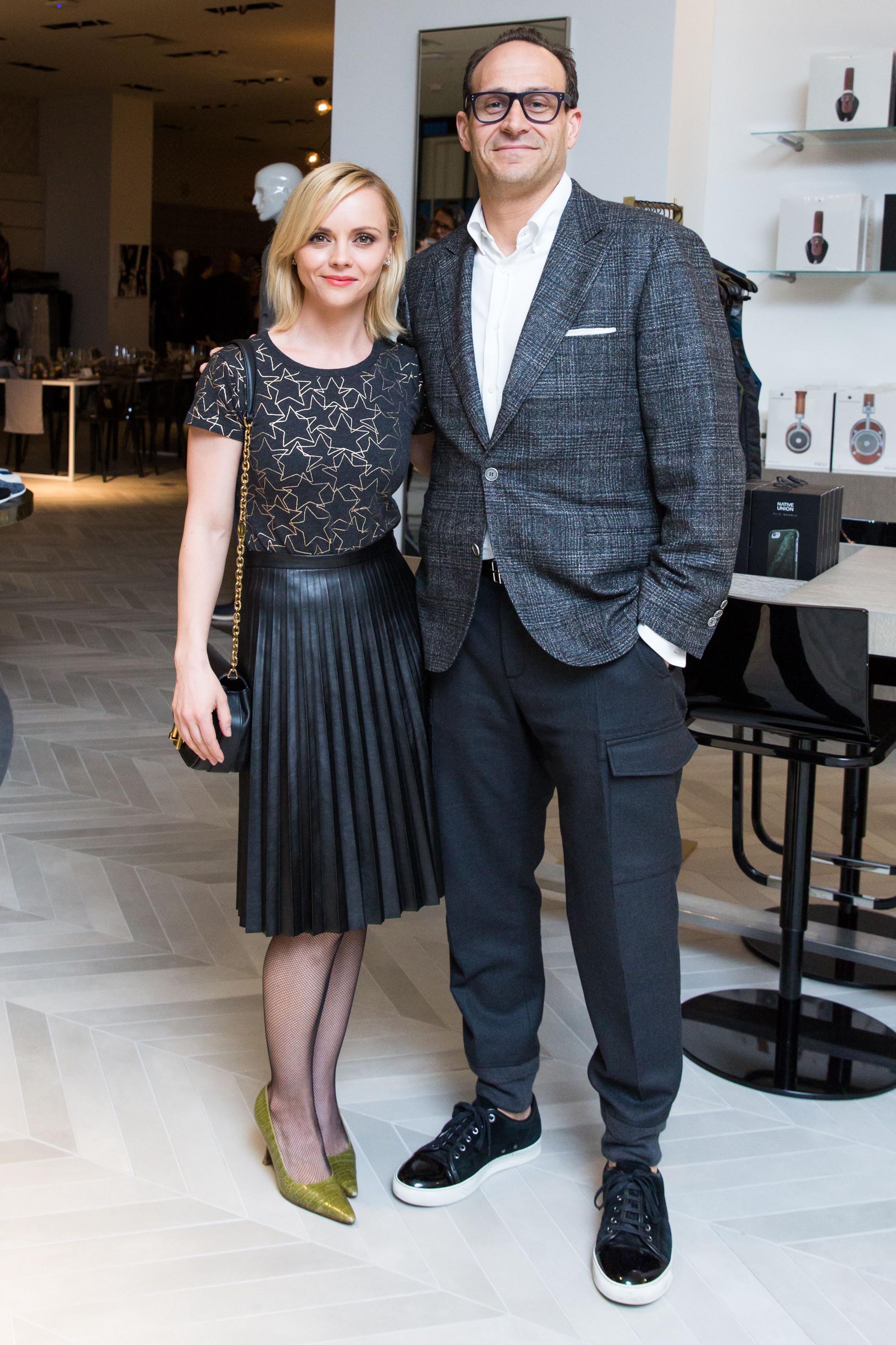 Christina Ricci attends Saks Fifth Avenue and Marc Metrick dinner