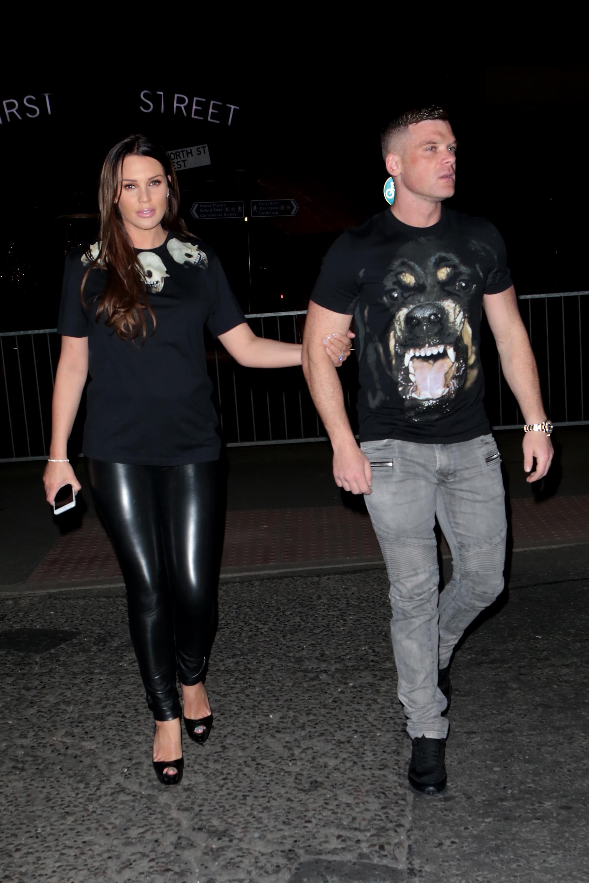 Danielle Lloyd seen at O’Hara her Manchester Hotel