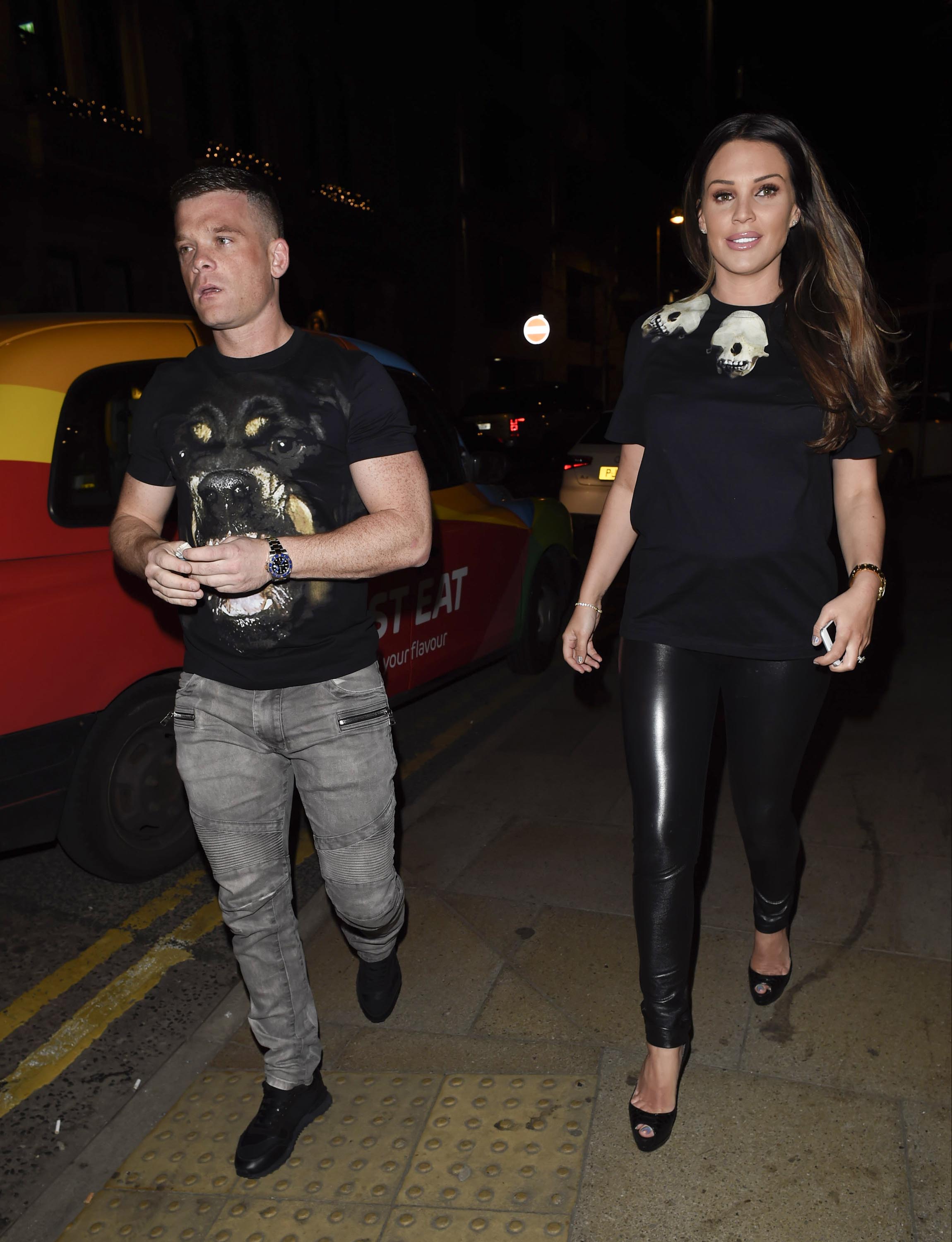 Danielle Lloyd seen at O’Hara her Manchester Hotel