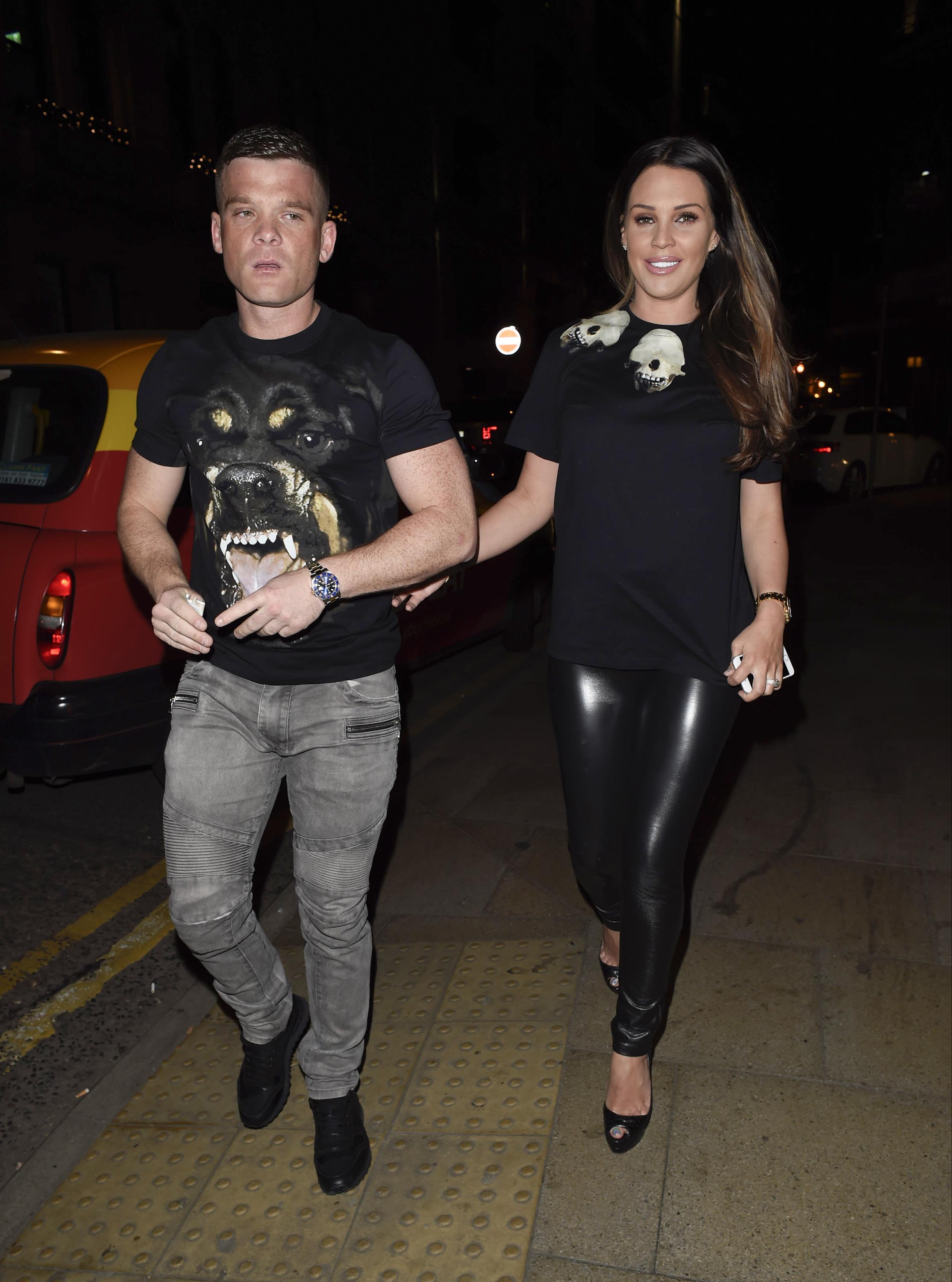 Danielle Lloyd seen at O’Hara her Manchester Hotel