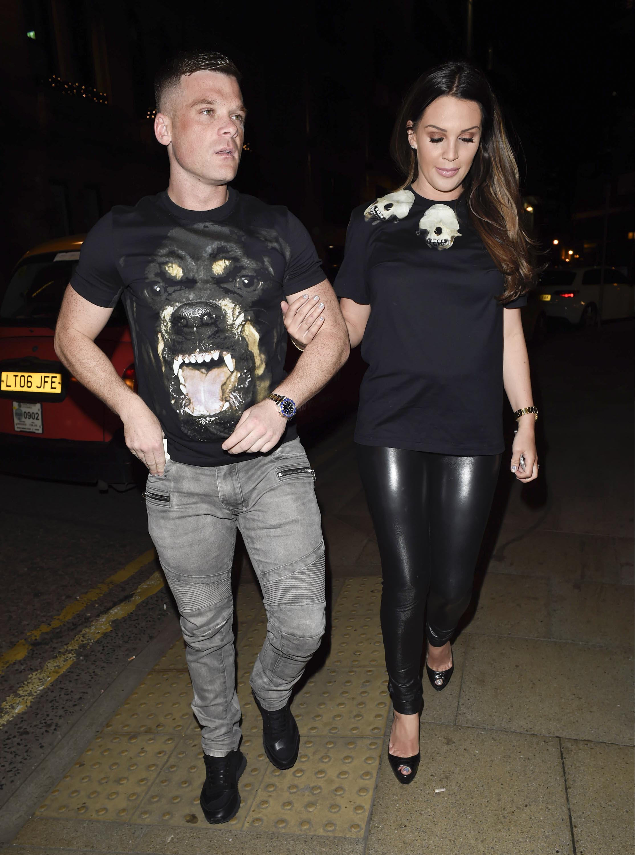 Danielle Lloyd seen at O’Hara her Manchester Hotel