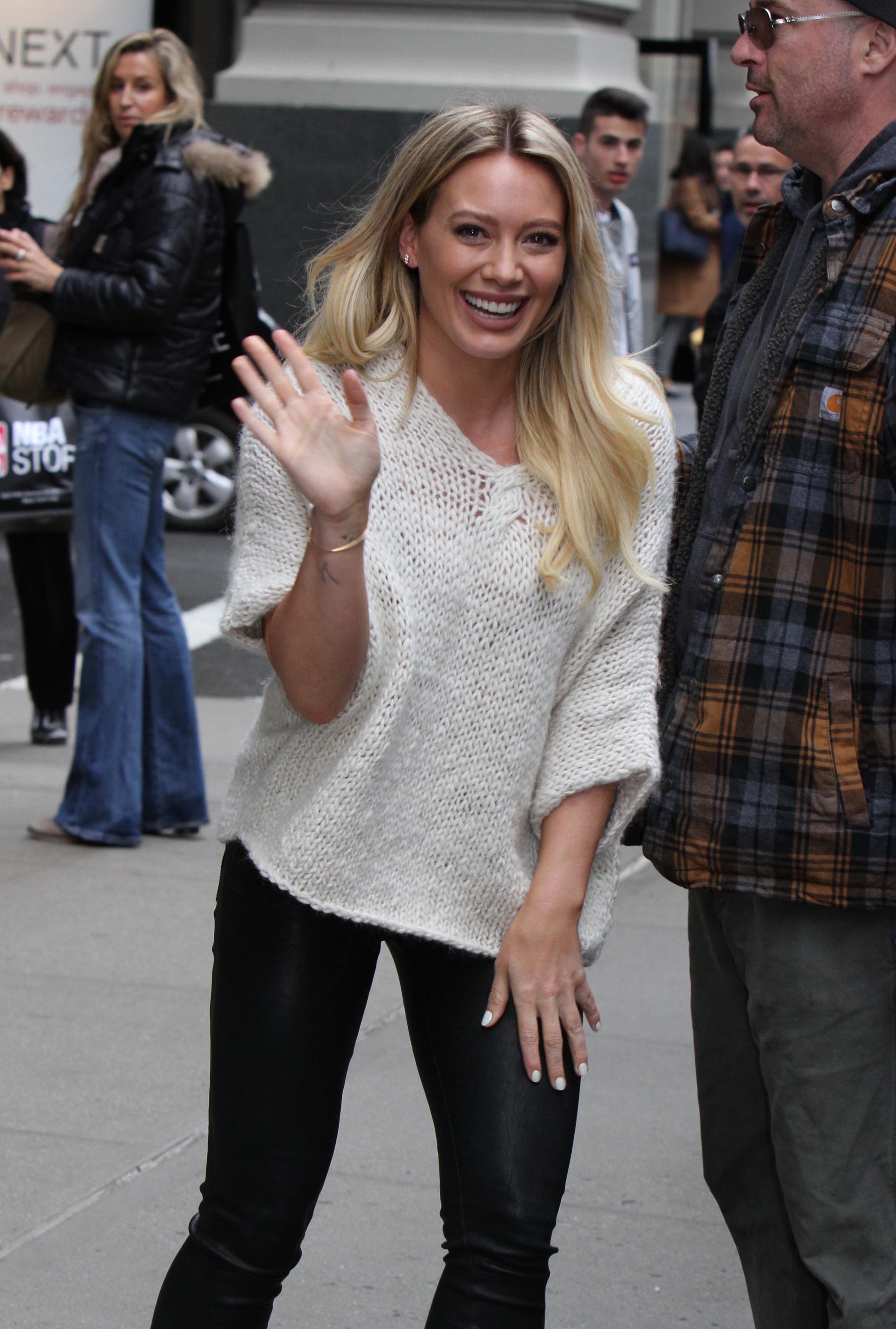 Hilary Duff on the set of Younger