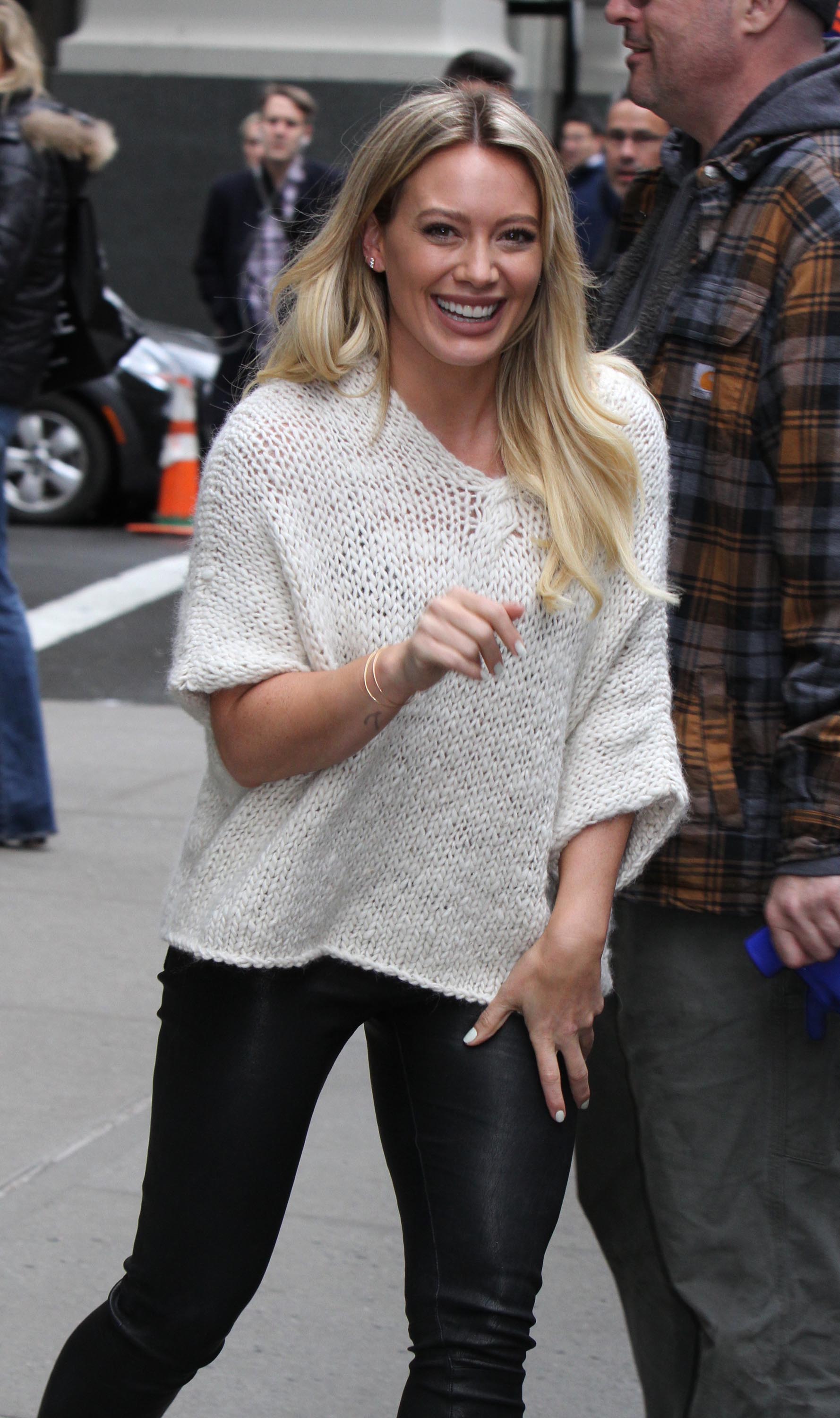 Hilary Duff on the set of Younger