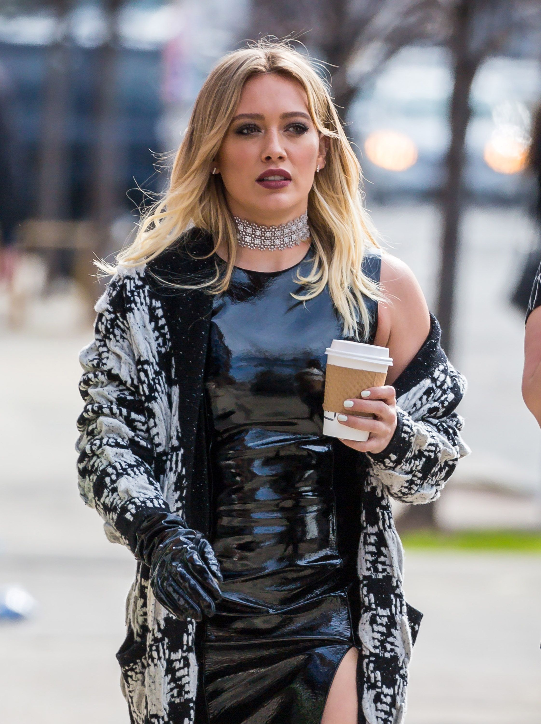 Hilary Duff on the set of Younger