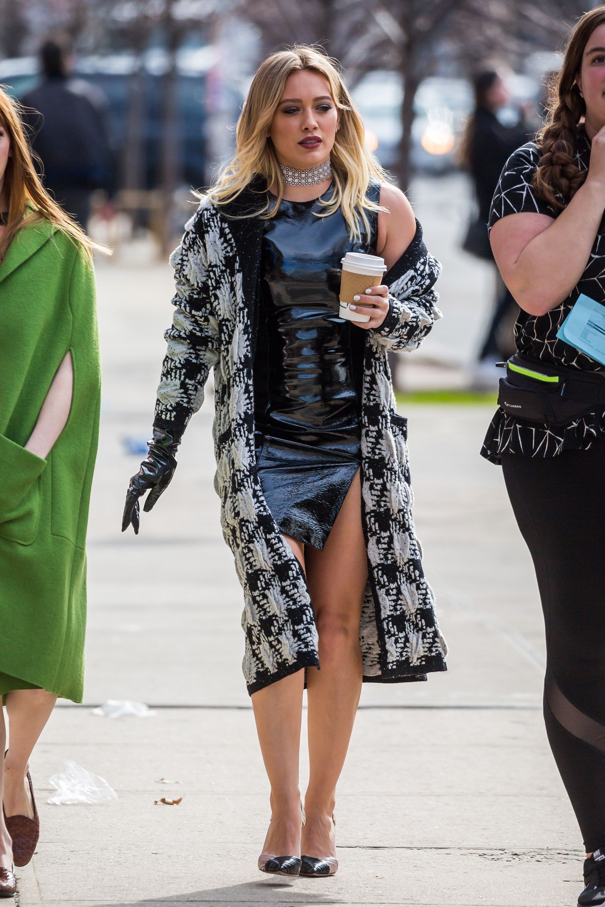 Hilary Duff on the set of Younger