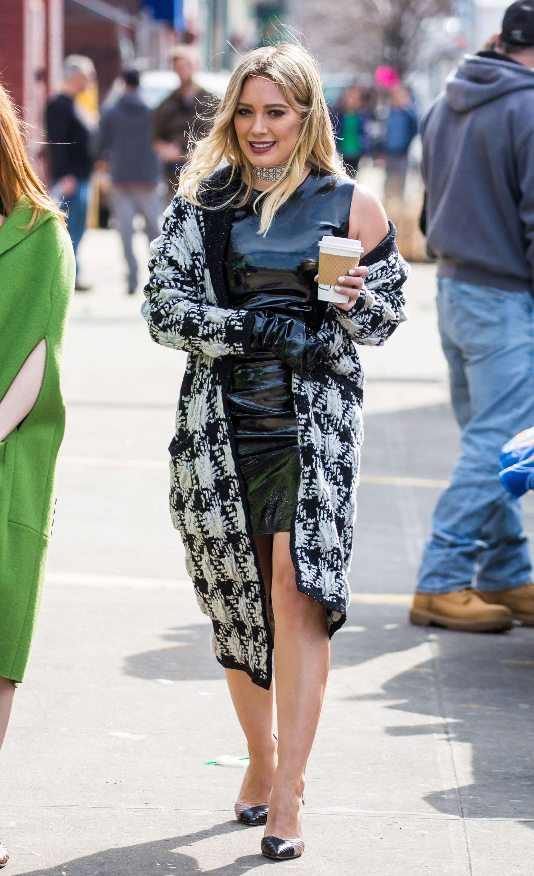 Hilary Duff on the set of Younger