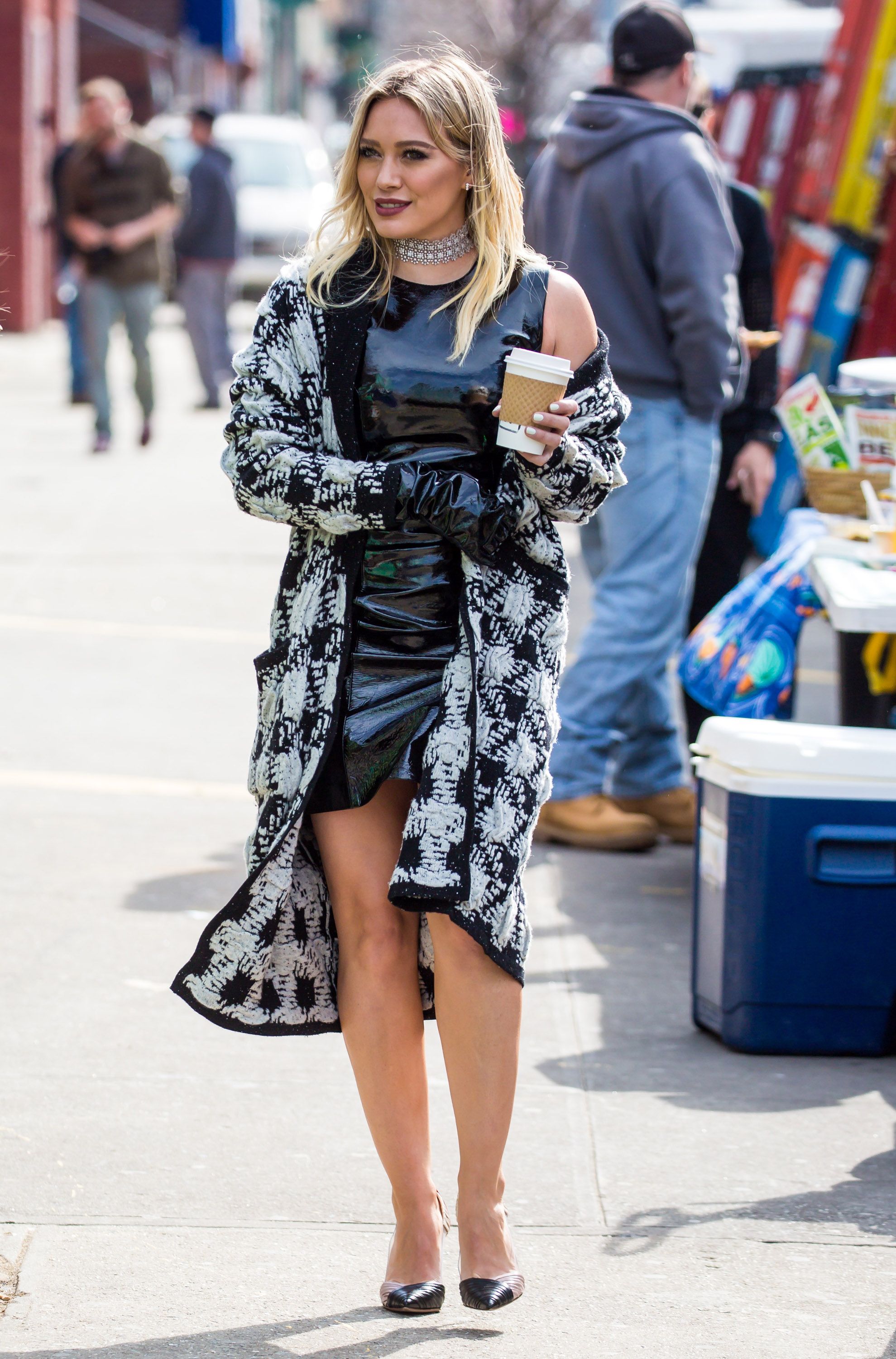 Hilary Duff on the set of Younger