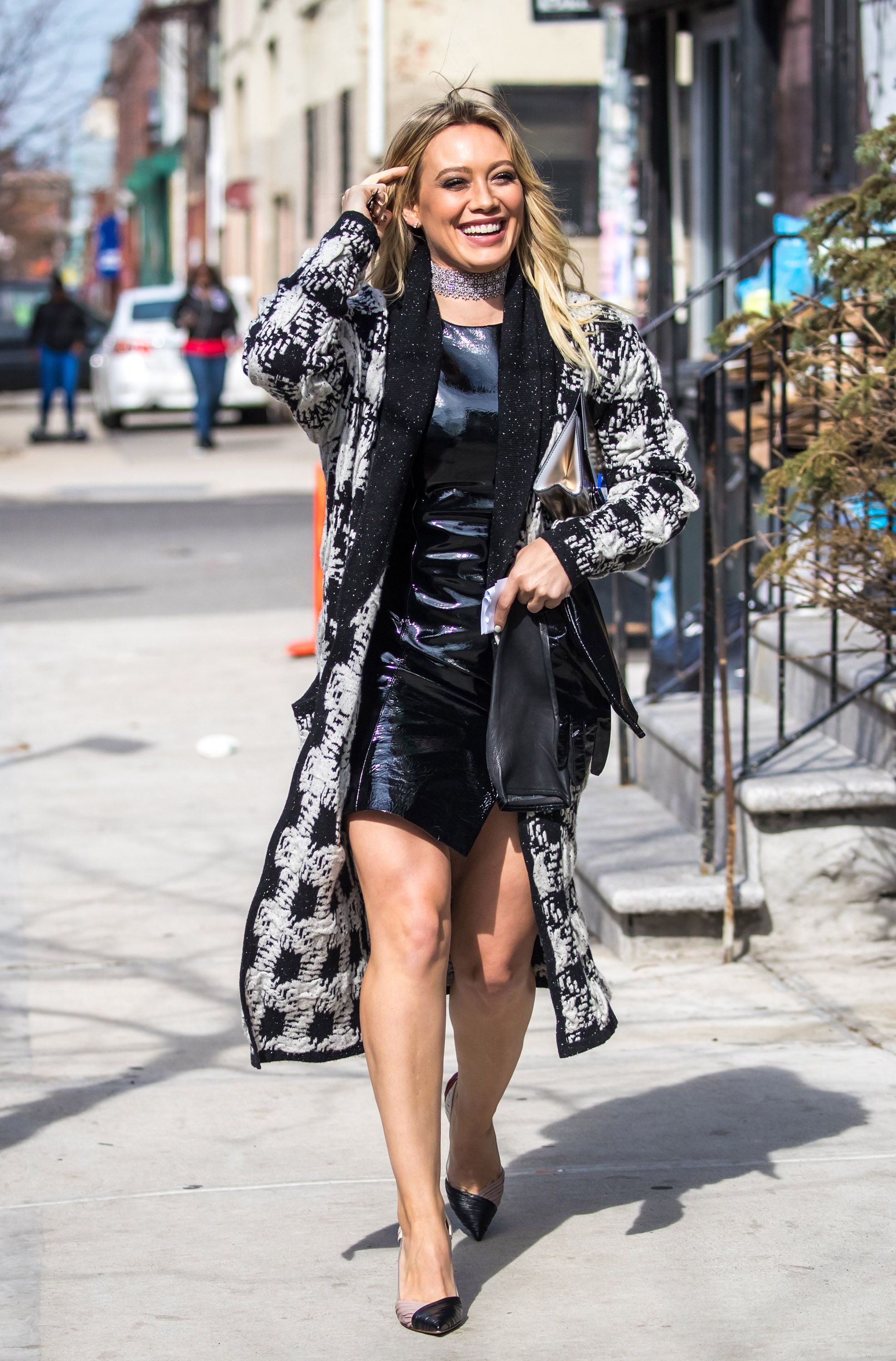 Hilary Duff on the set of Younger