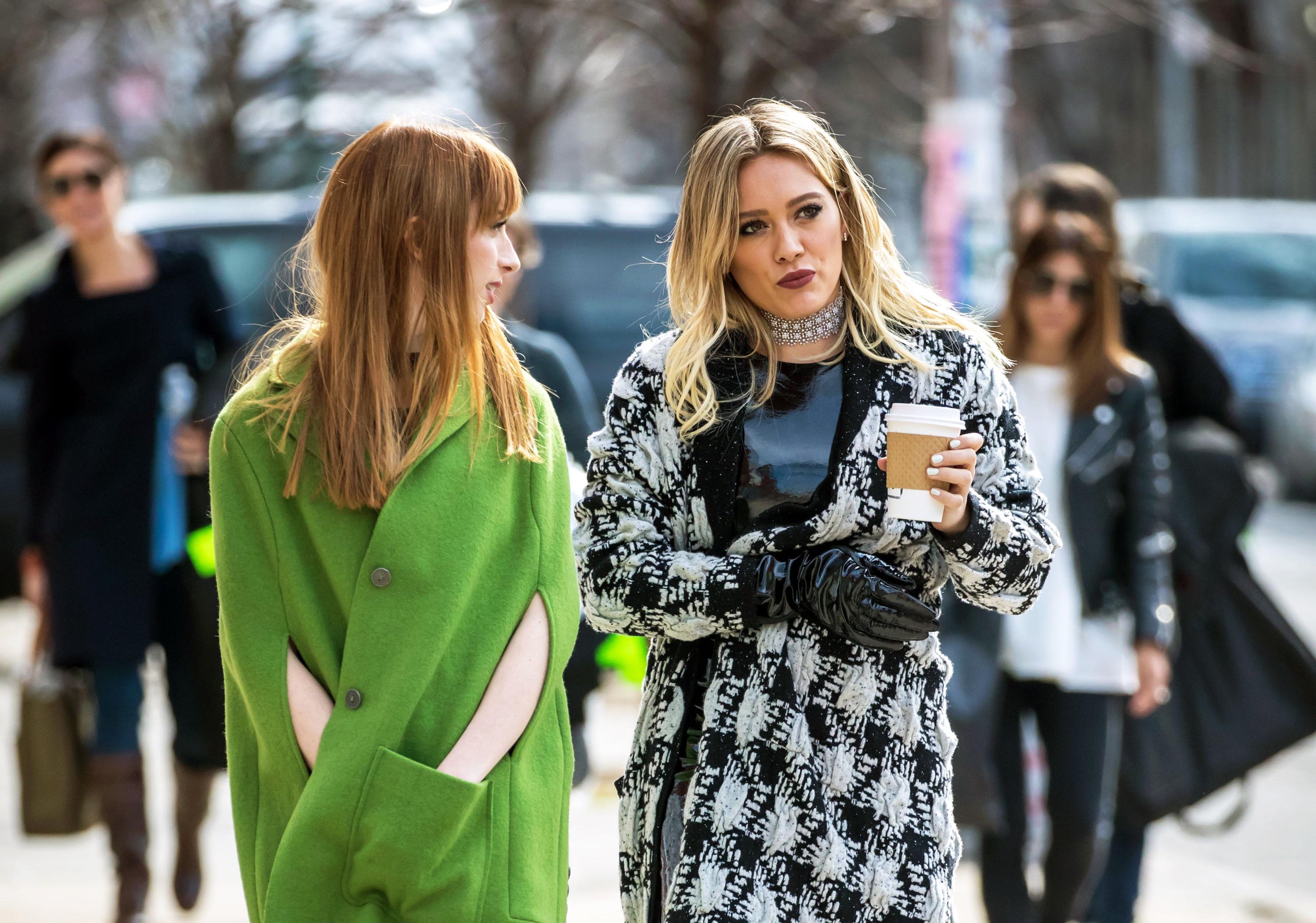 Hilary Duff on the set of Younger