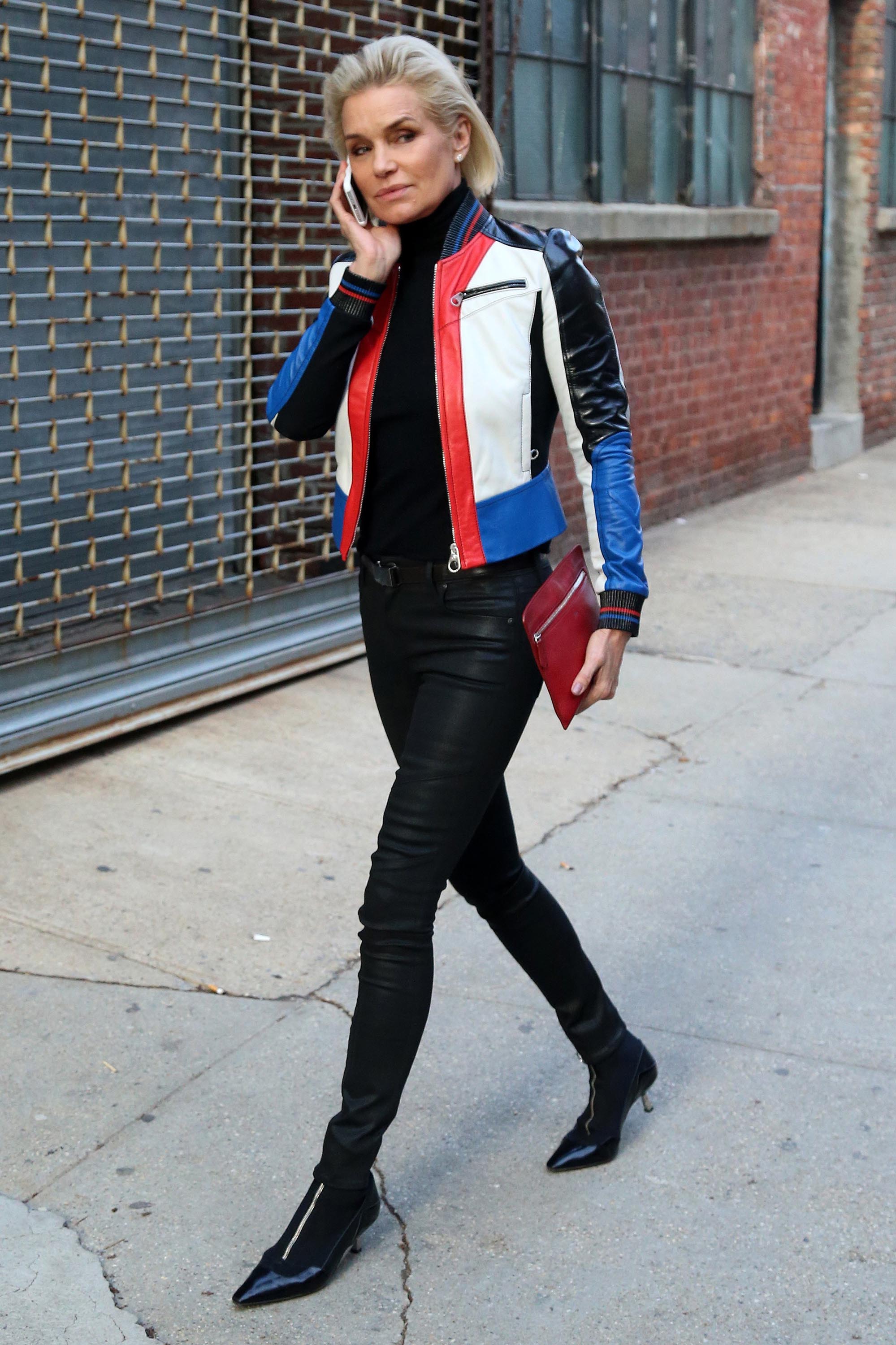 Yolanda Hadid out and about in West Village