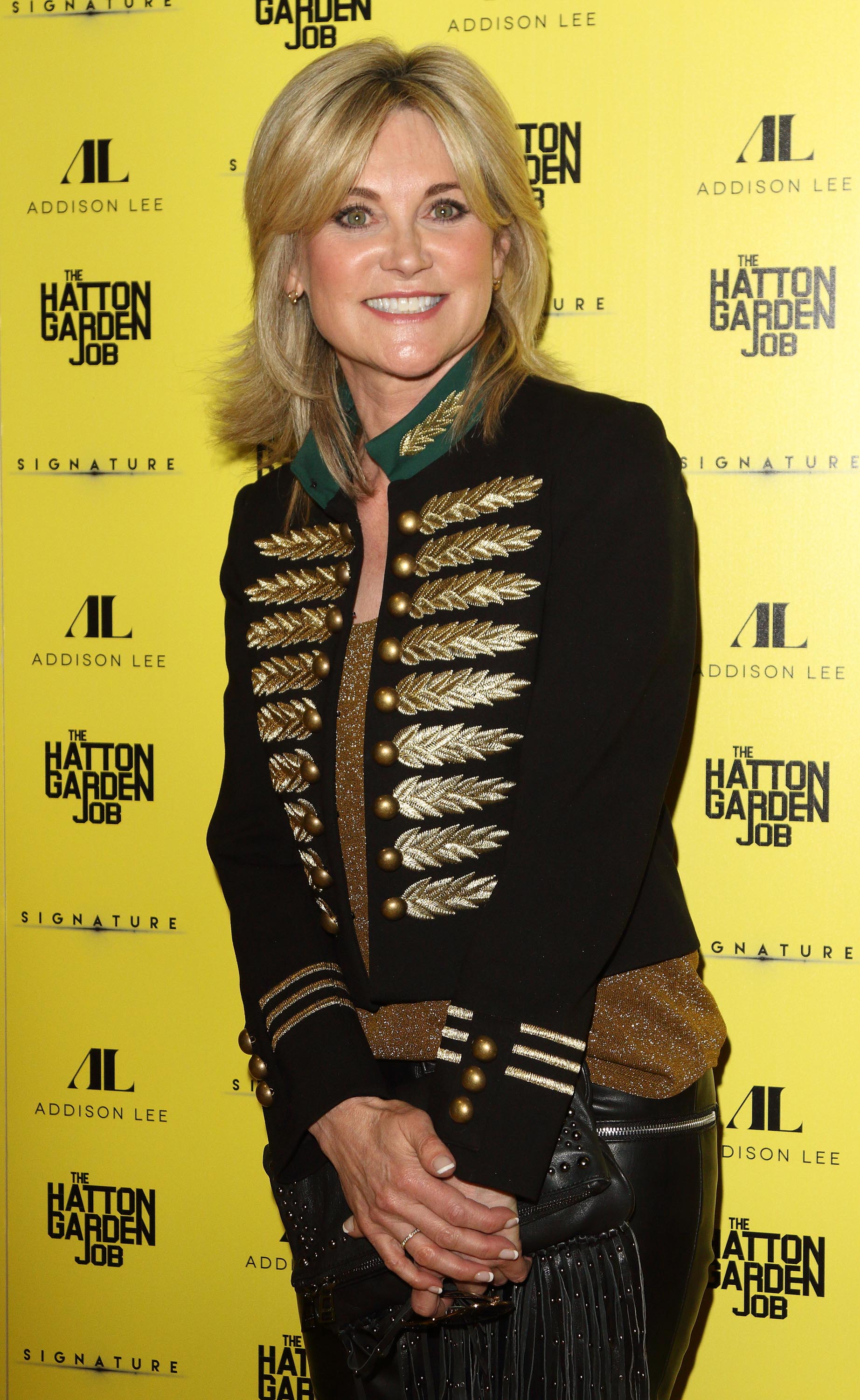 Anthea Turner attends Hatton Garden Job Premiere