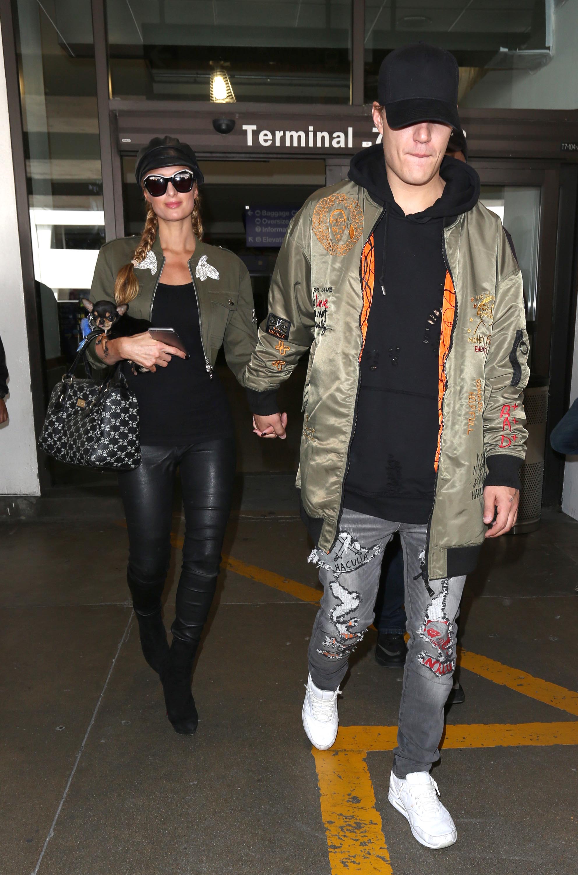 Paris Hilton arrives at LAX