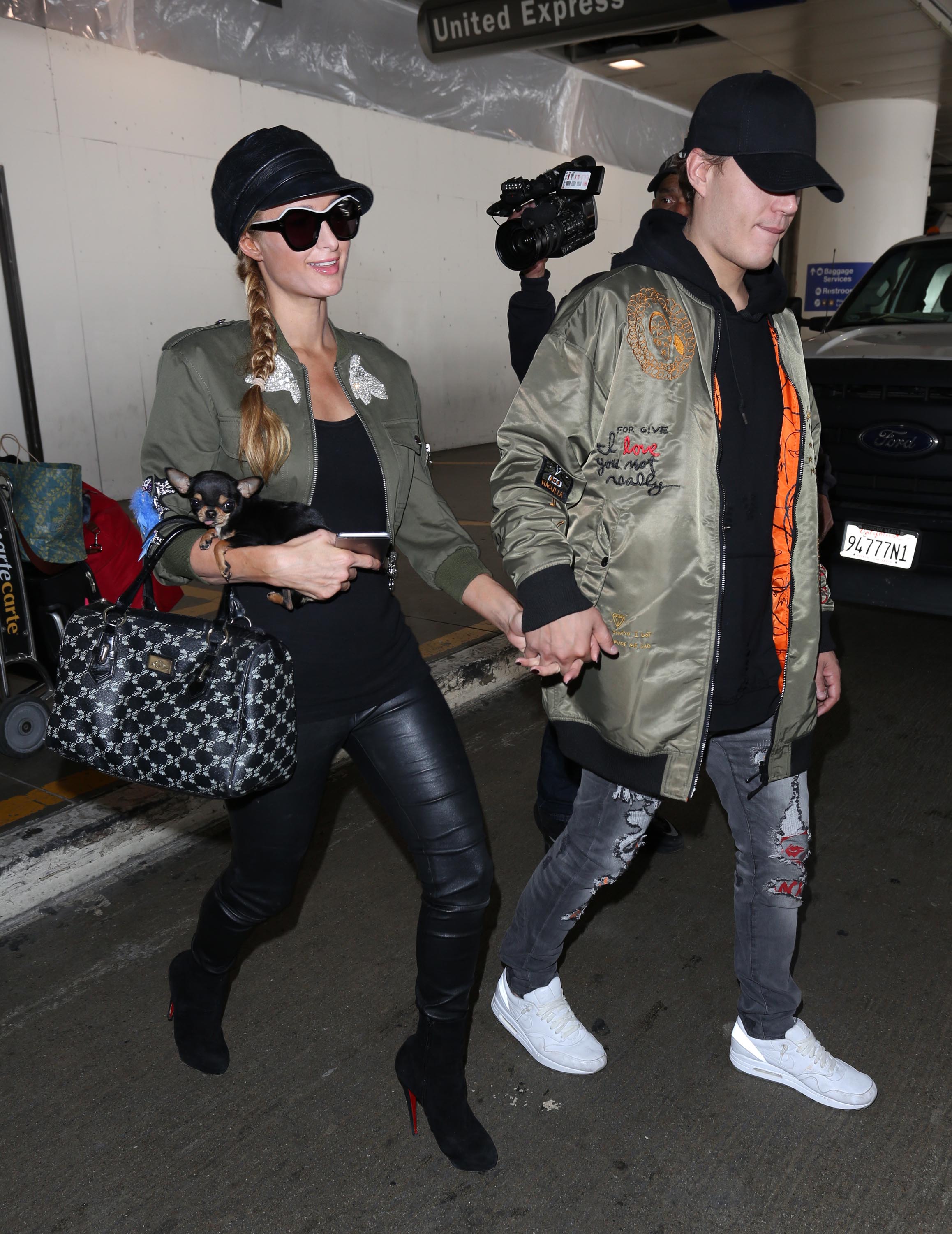 Paris Hilton arrives at LAX