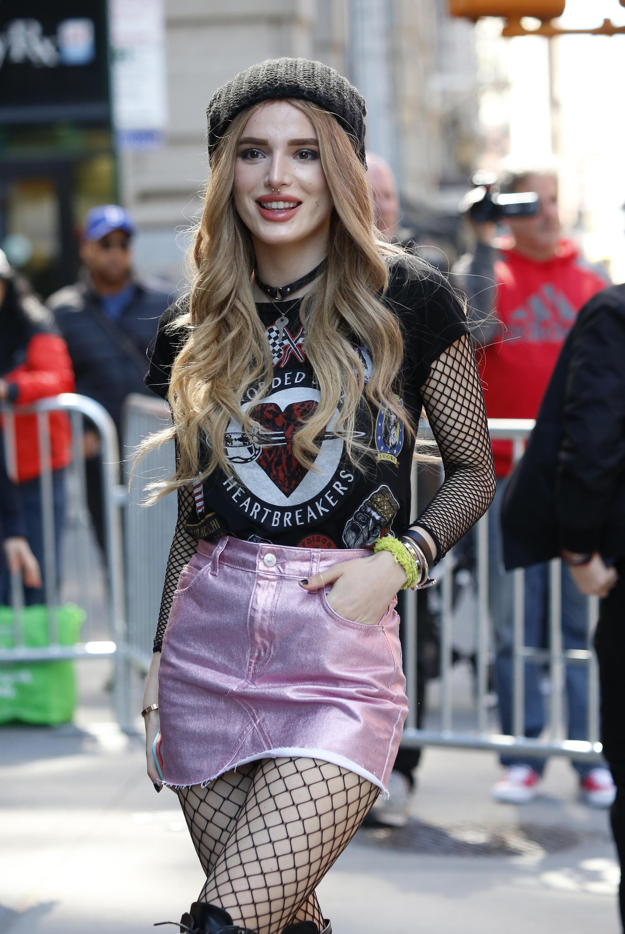 Bella Thorne at the AOL Build Studios