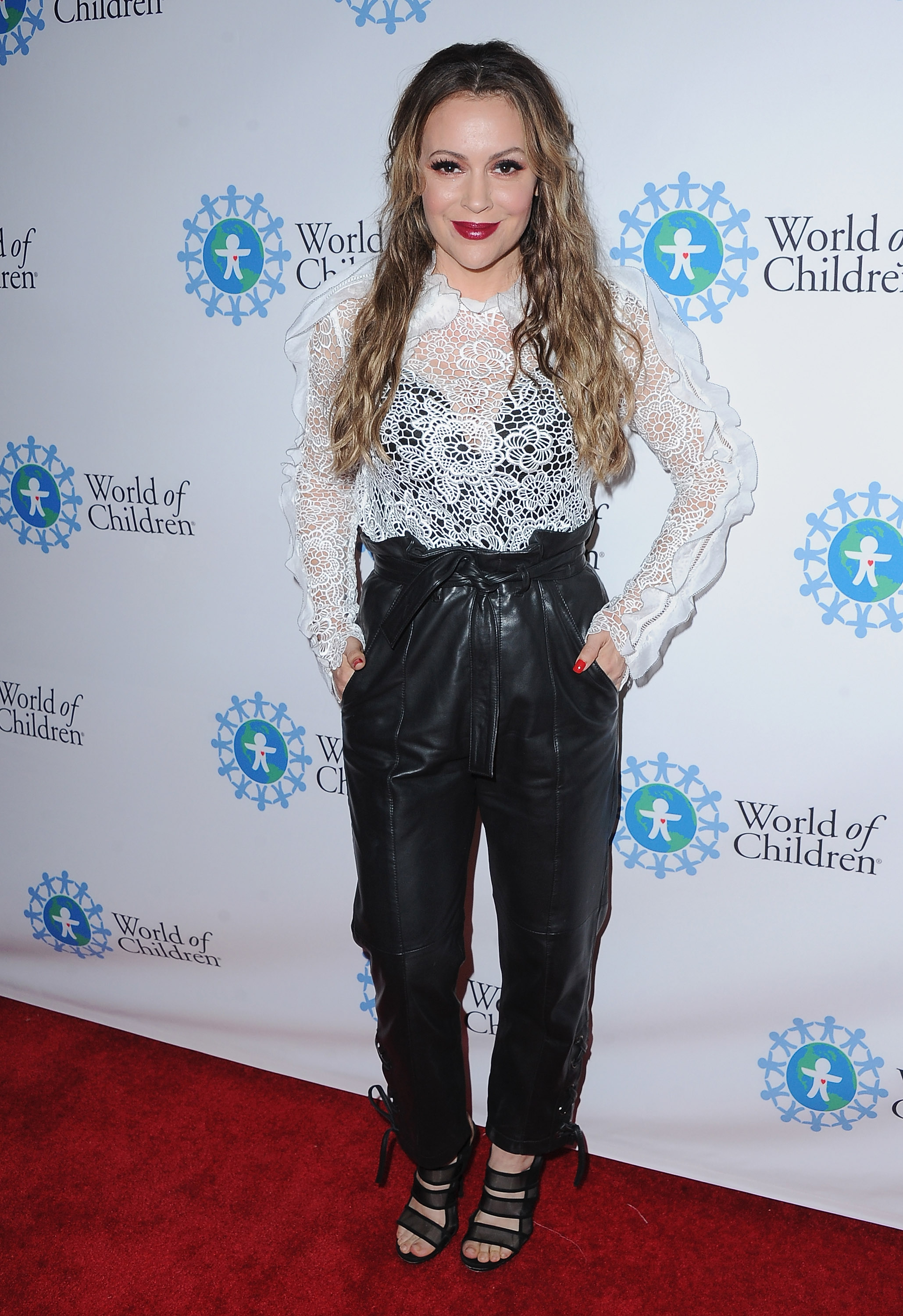 Alyssa Milano attends World Of Children Hero Awards