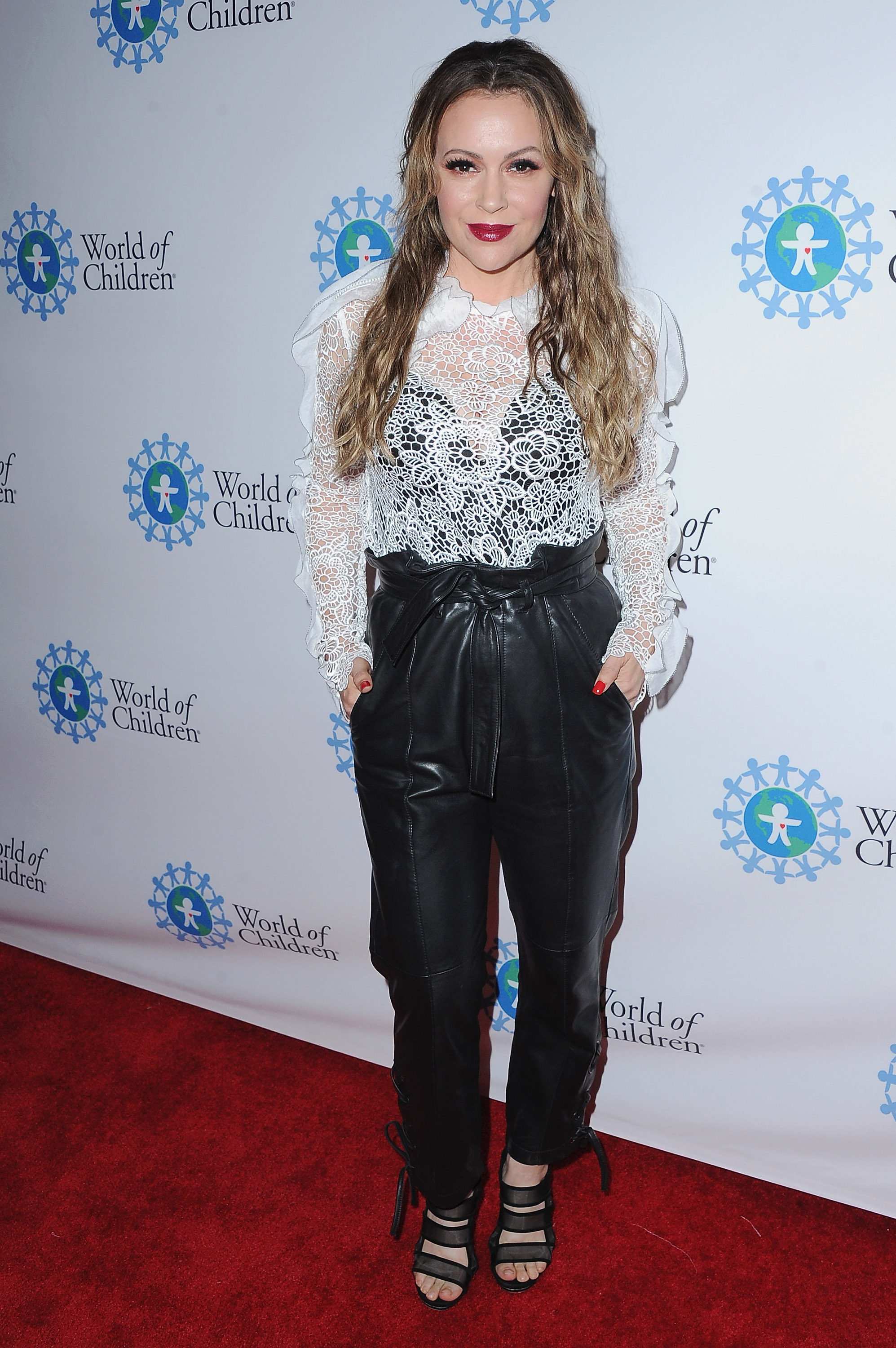 Alyssa Milano attends World Of Children Hero Awards