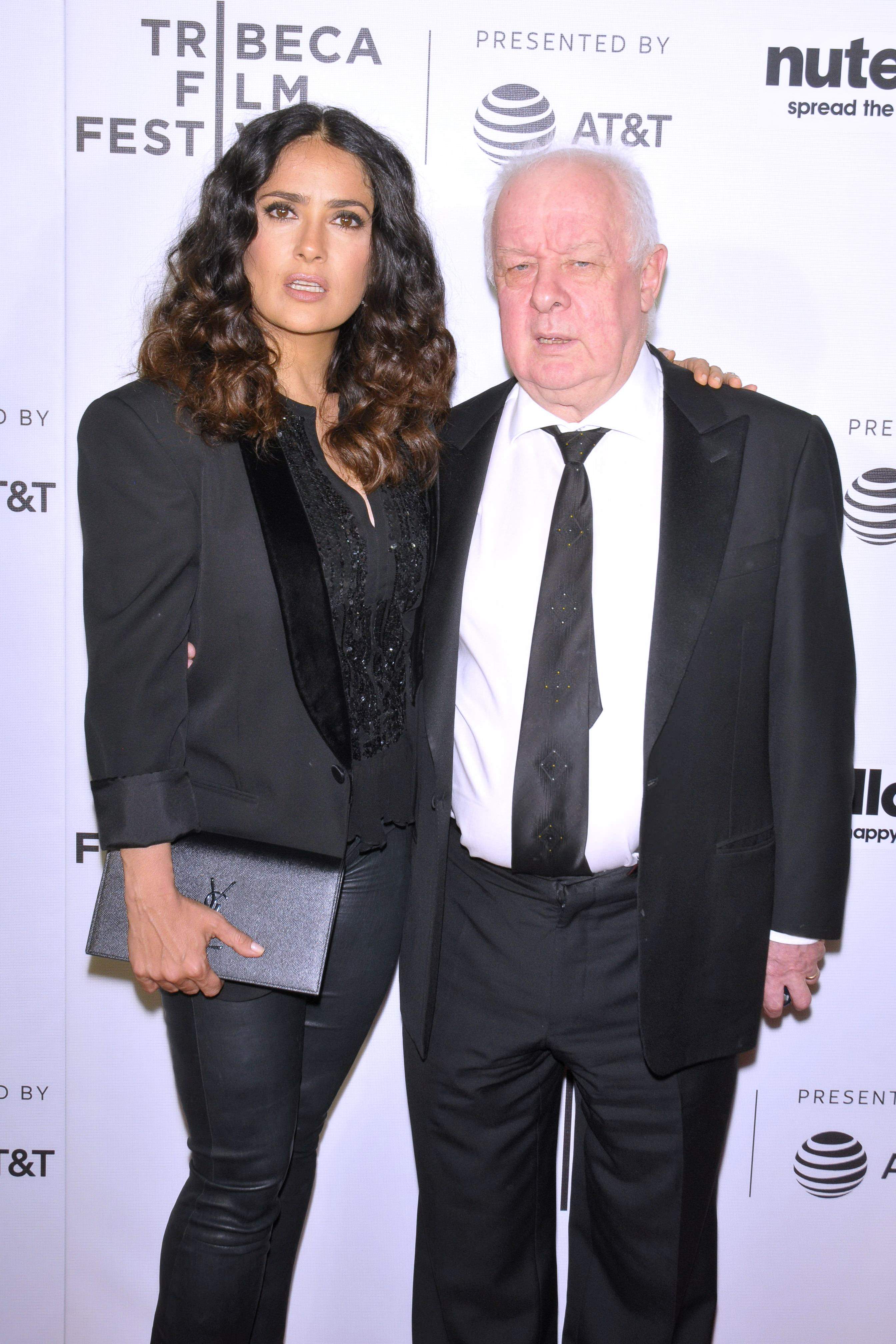 Salma Hayek attends Tribeca Shorts Group Therapy