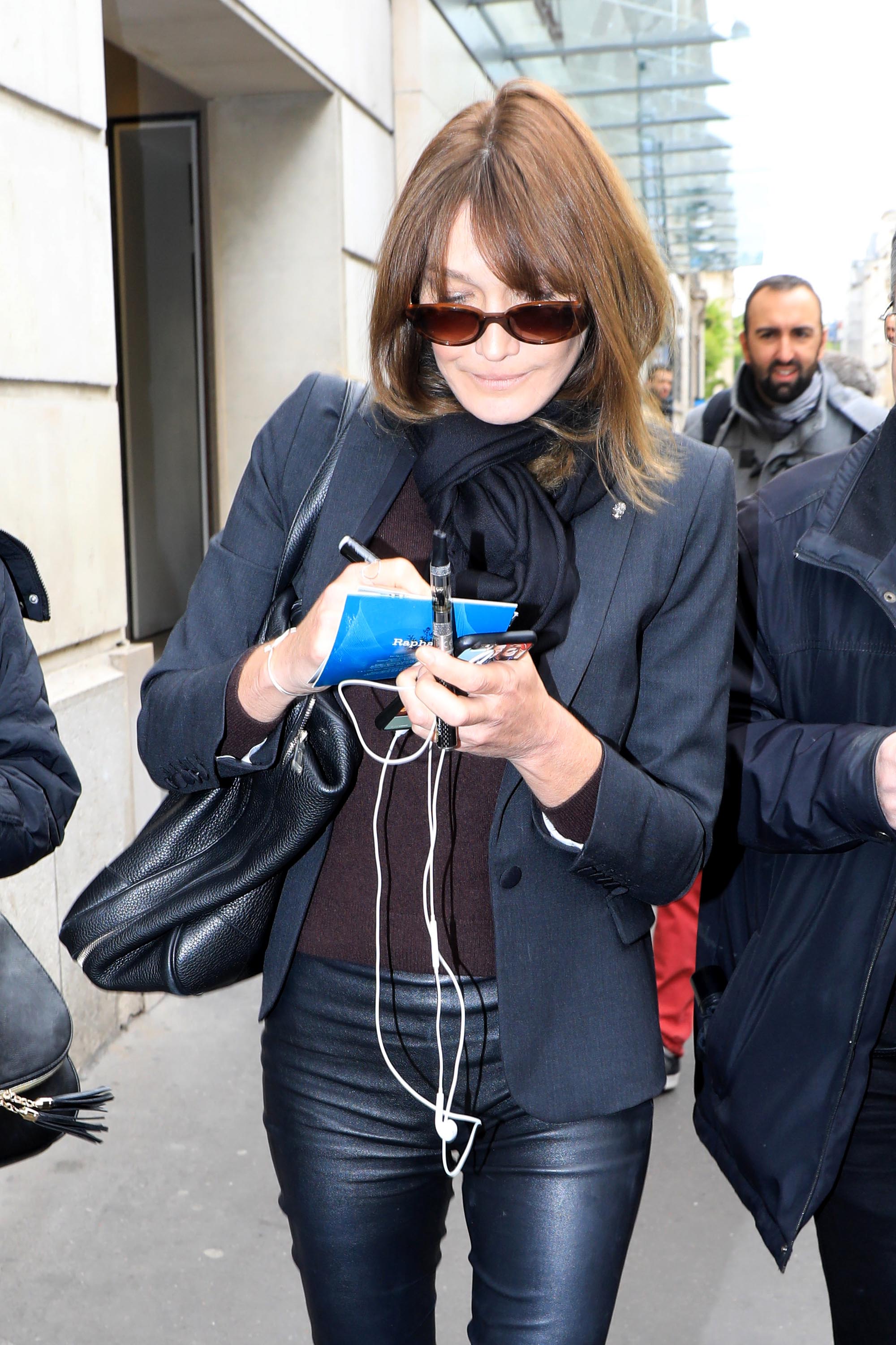 Carla Bruni at RTL in Paris