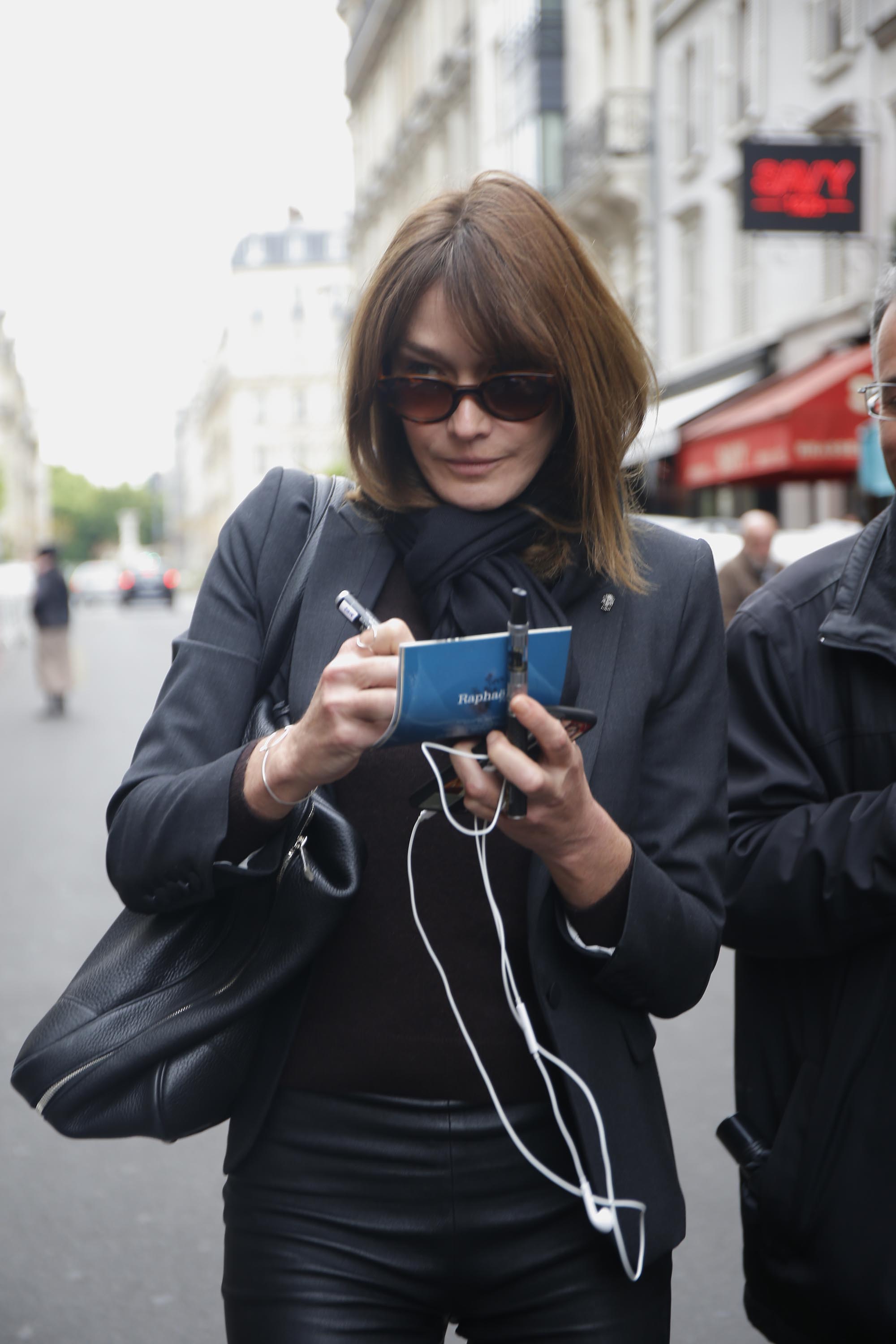 Carla Bruni at RTL in Paris