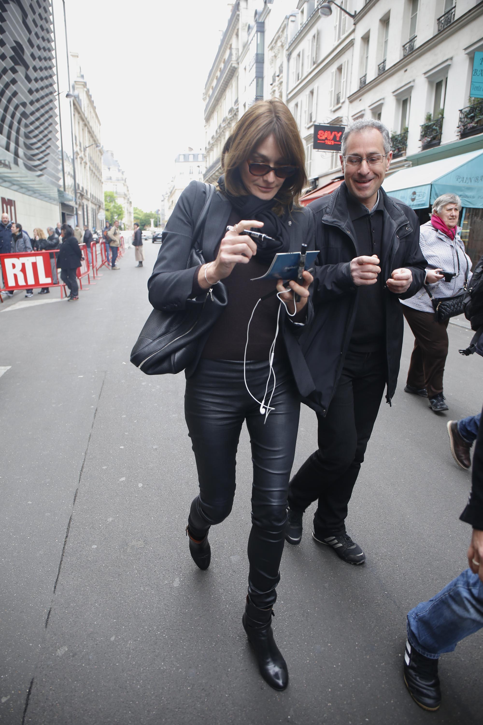 Carla Bruni at RTL in Paris