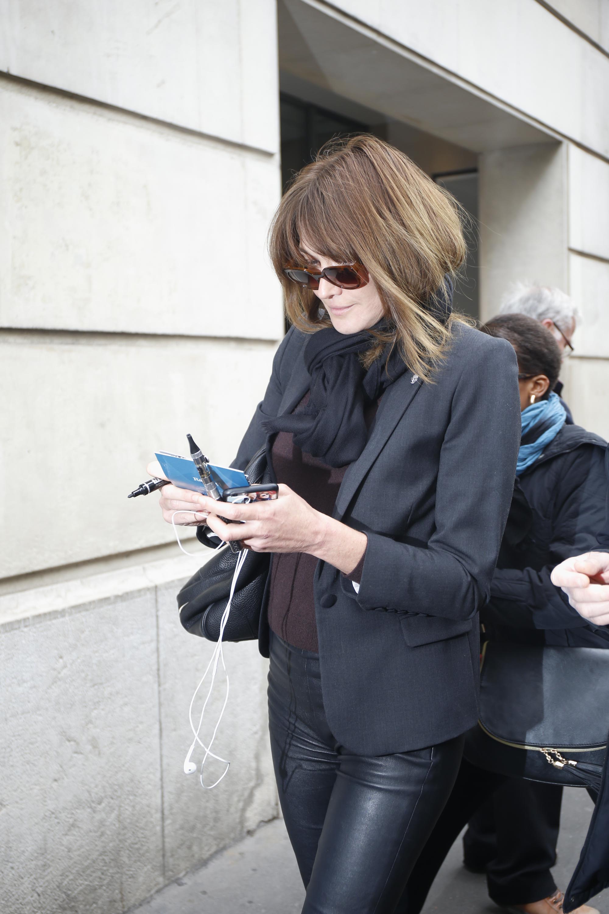 Carla Bruni at RTL in Paris