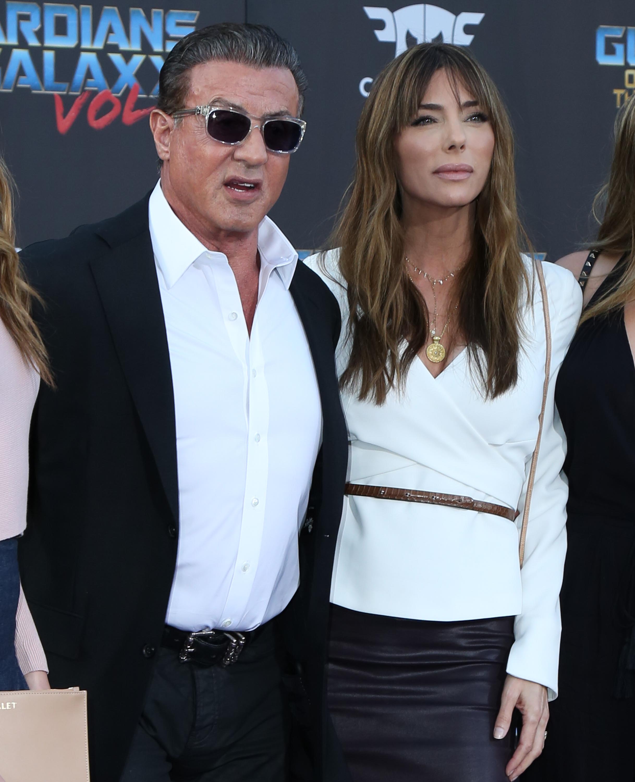 Sistine Stallone & Sophia Stallone attend Guardians of the Galaxy