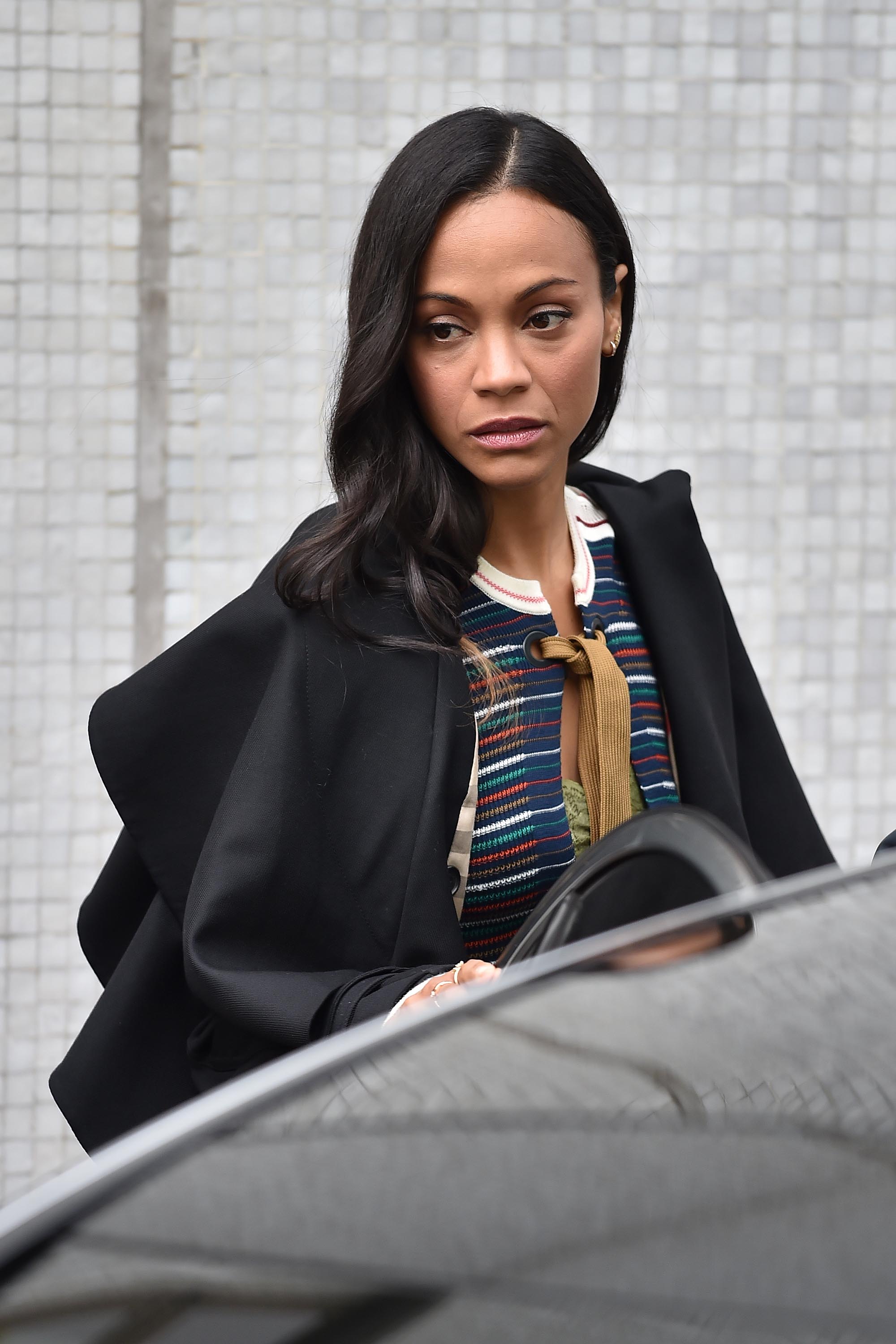 Zoe Saldana at Lorraine TV show