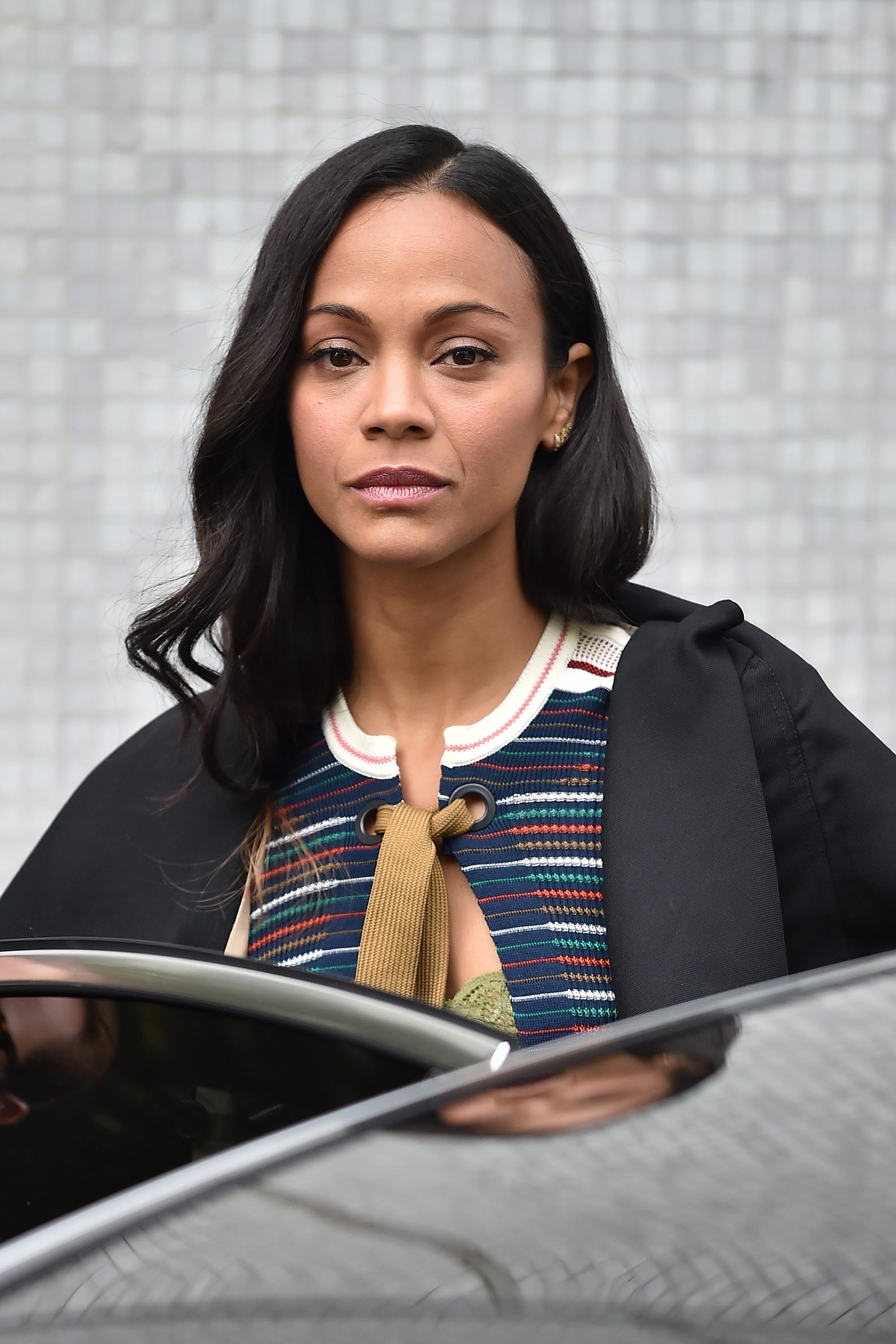 Zoe Saldana at Lorraine TV show