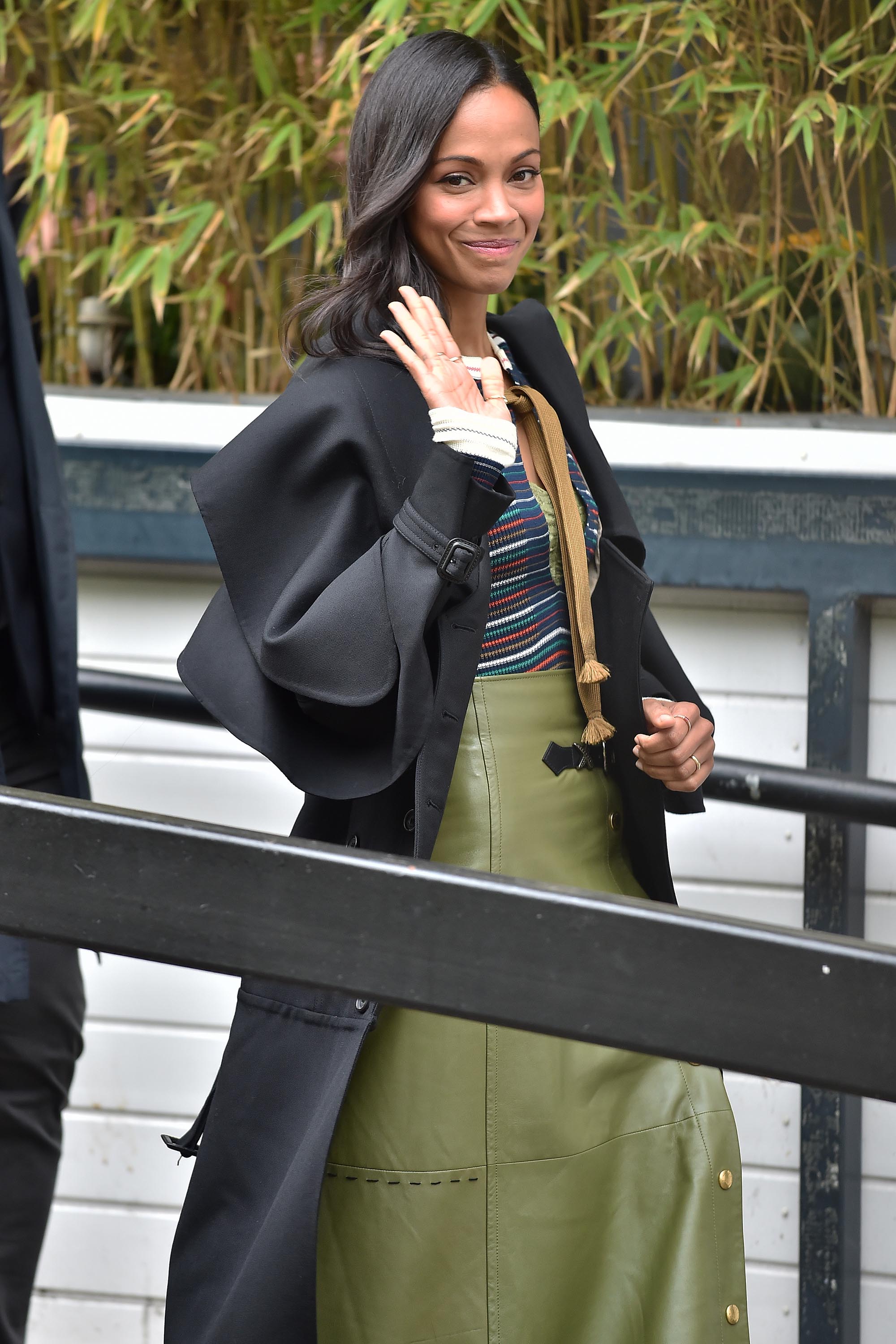 Zoe Saldana at Lorraine TV show